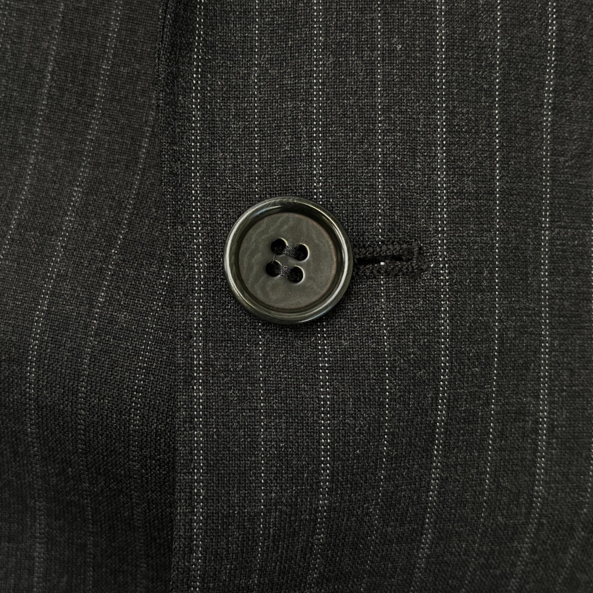 Men's Pin-Strip Blazer Jacket Grey Size L