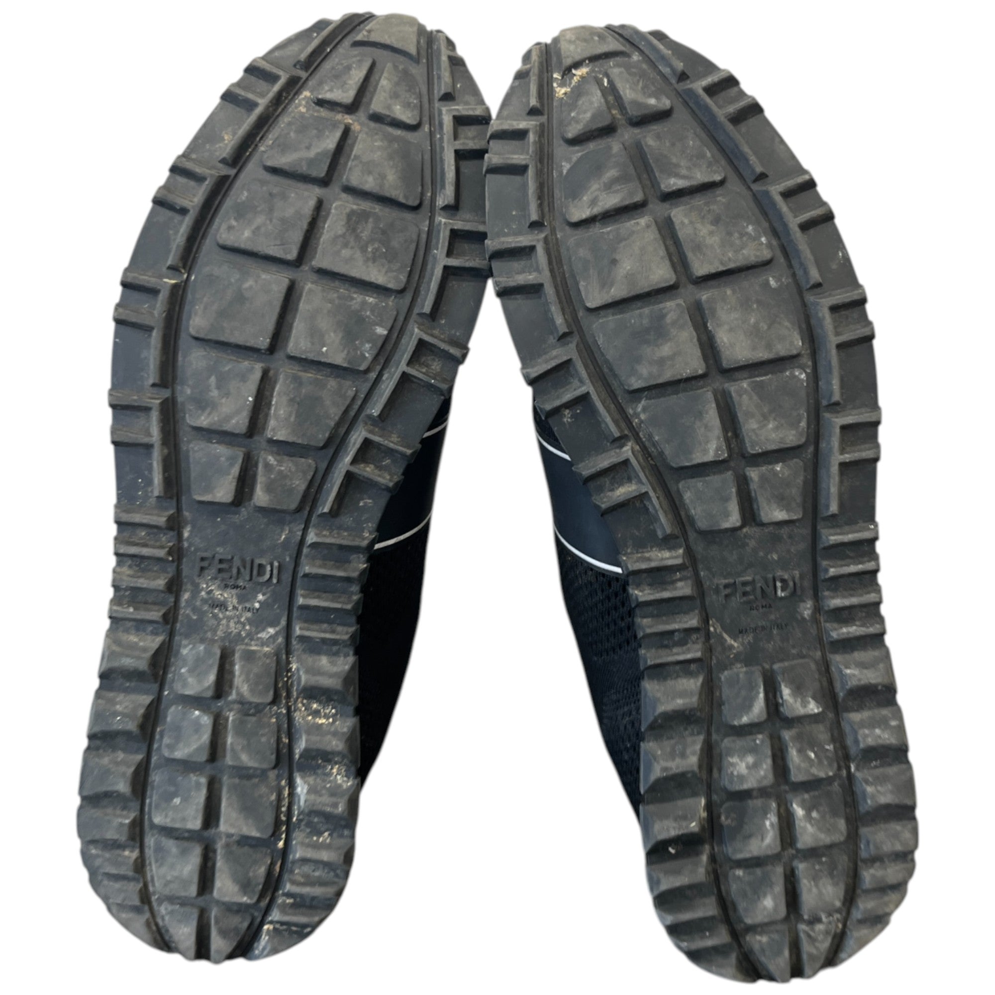 Men's Ff Logo Low Trainers Black Size EU 42 / UK 8