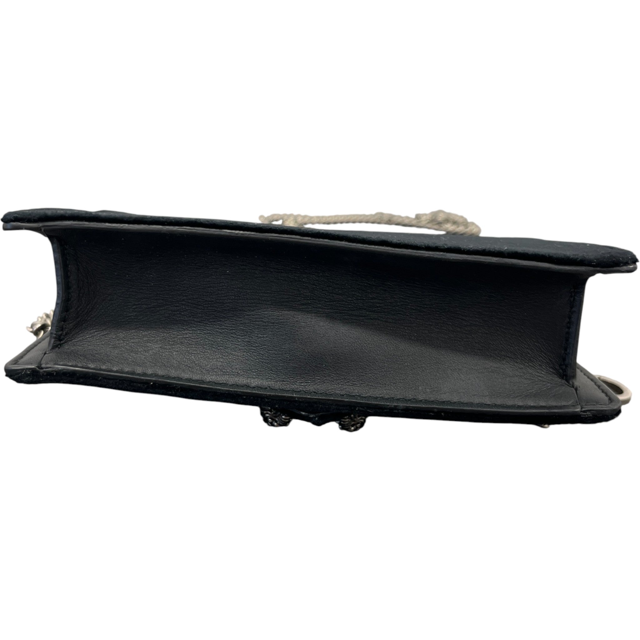 Women's Dionysus Mini Velvet Bag Black