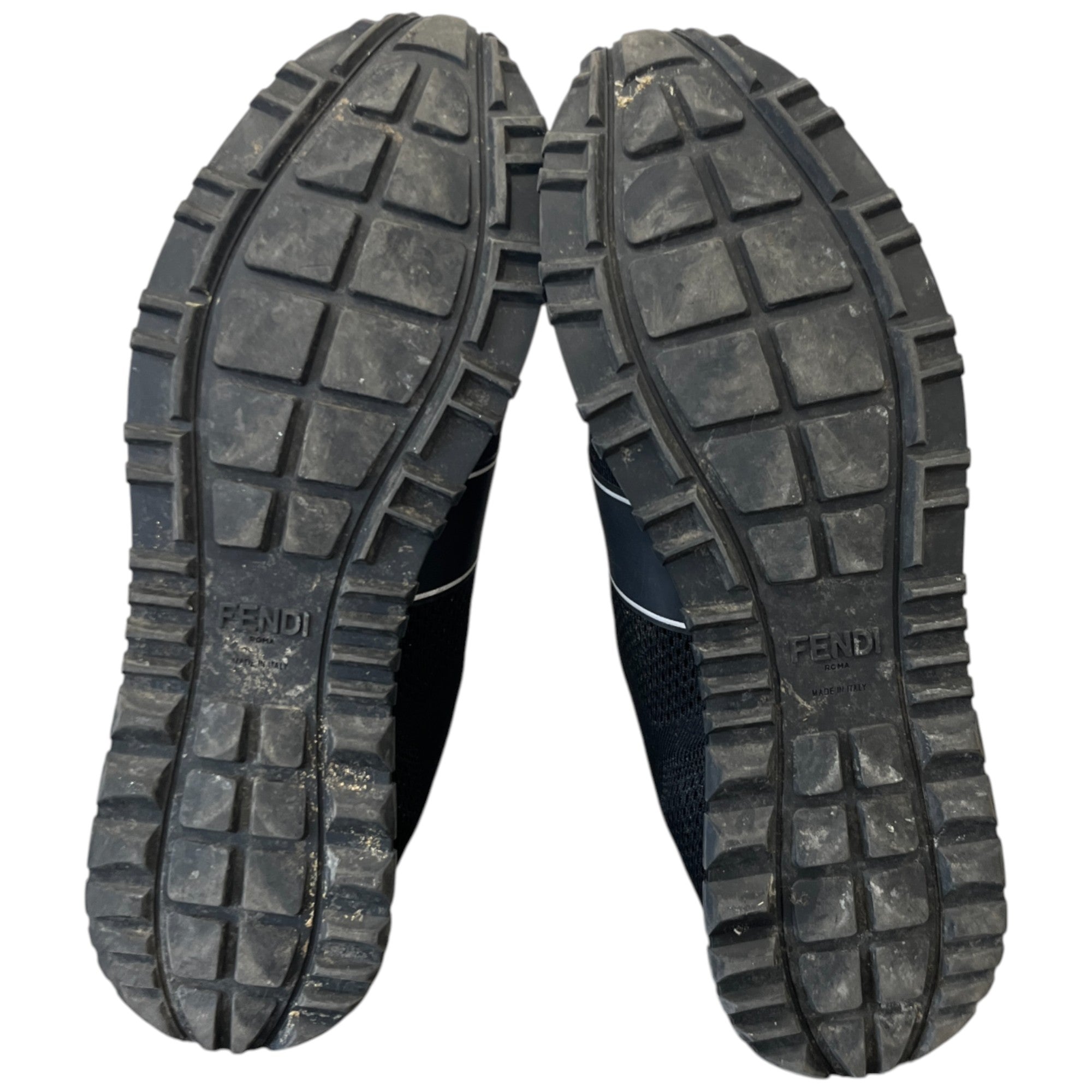 Men's Ff Logo Low Trainers Black Size EU 42 / UK 8