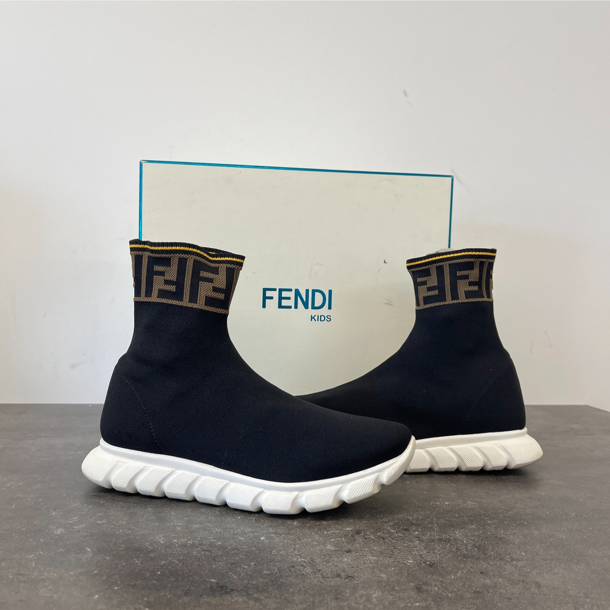 Women's Ff Pull On High Trainers Black Size EU 36 / UK 3