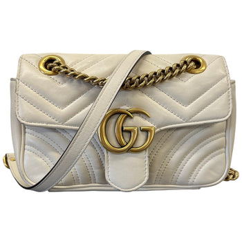 Women's Small Gg Marmont Crossbody Bag Cream