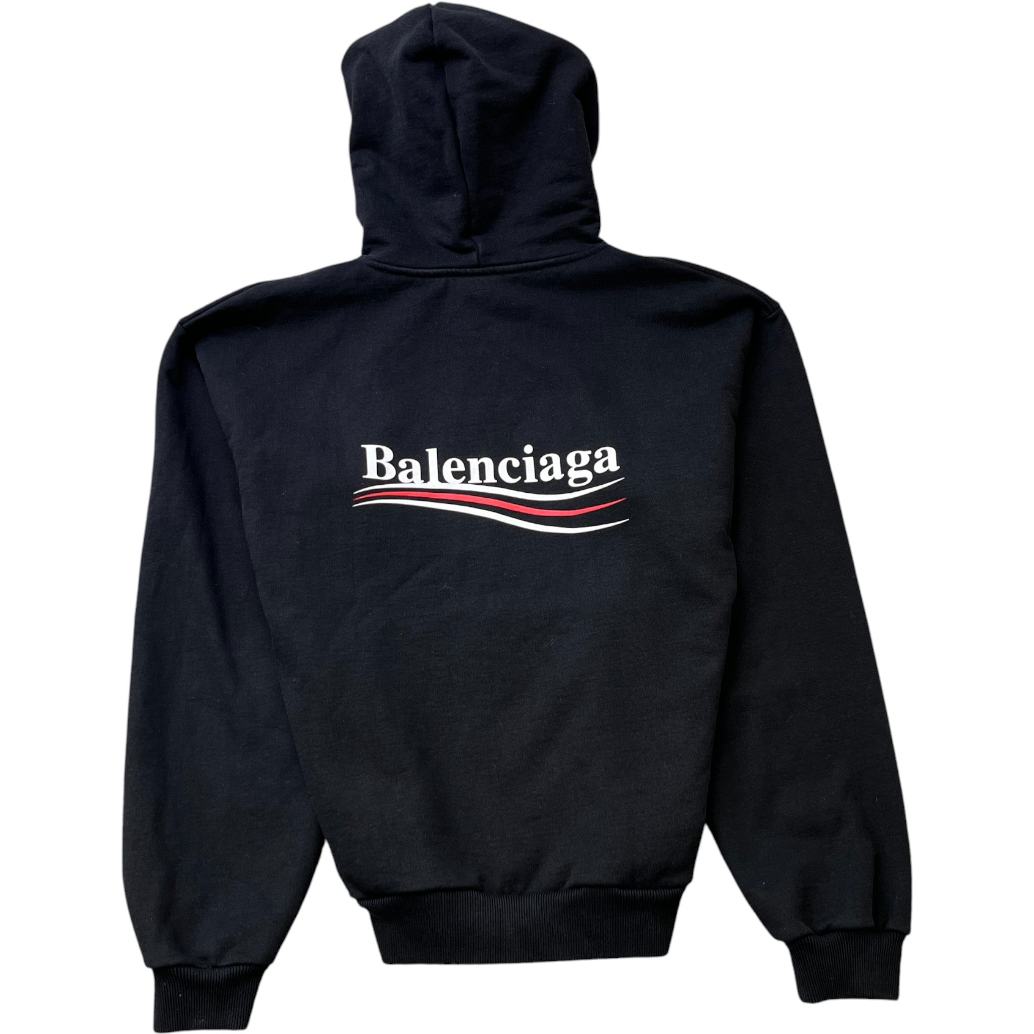 Men's Political Logo Hoodie Black Size S