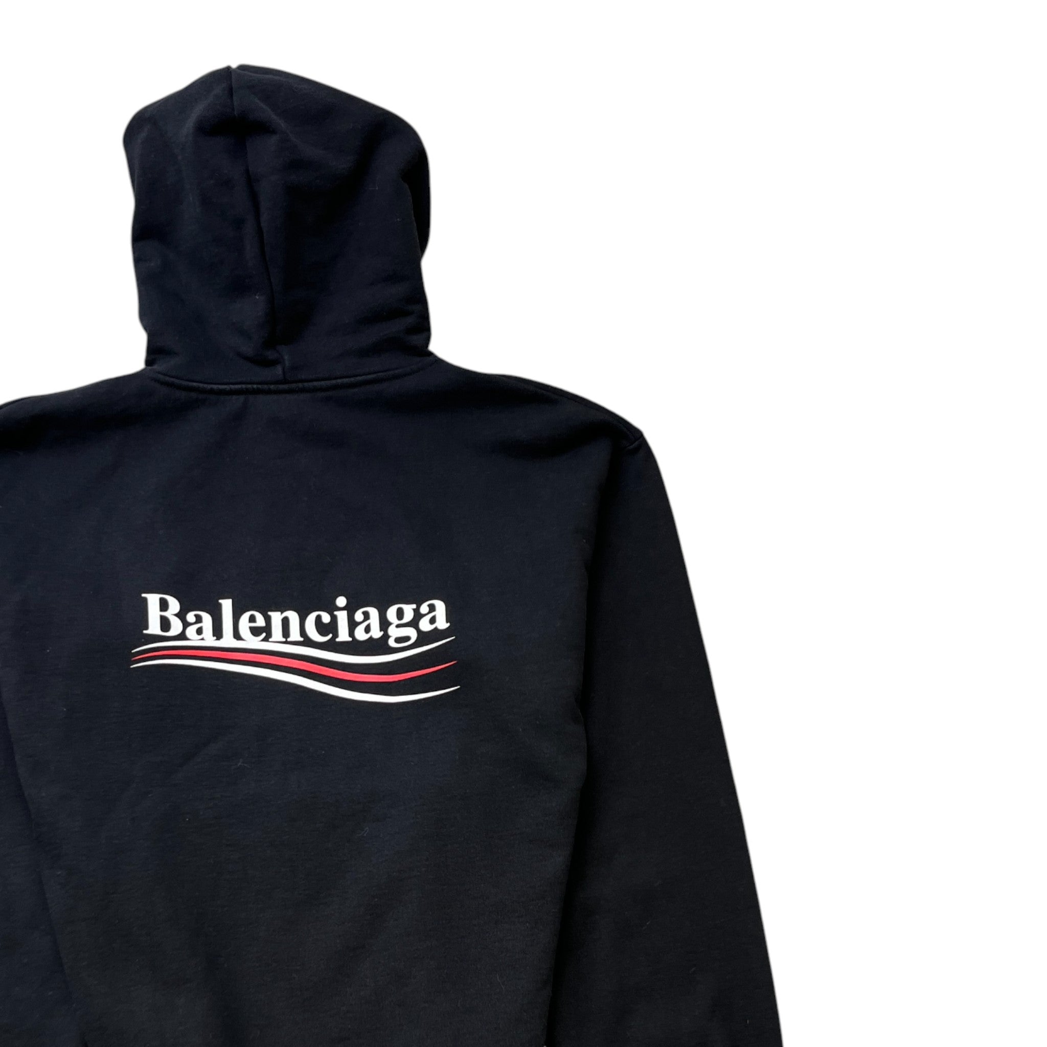 Men's Political Logo Hoodie Black Size S