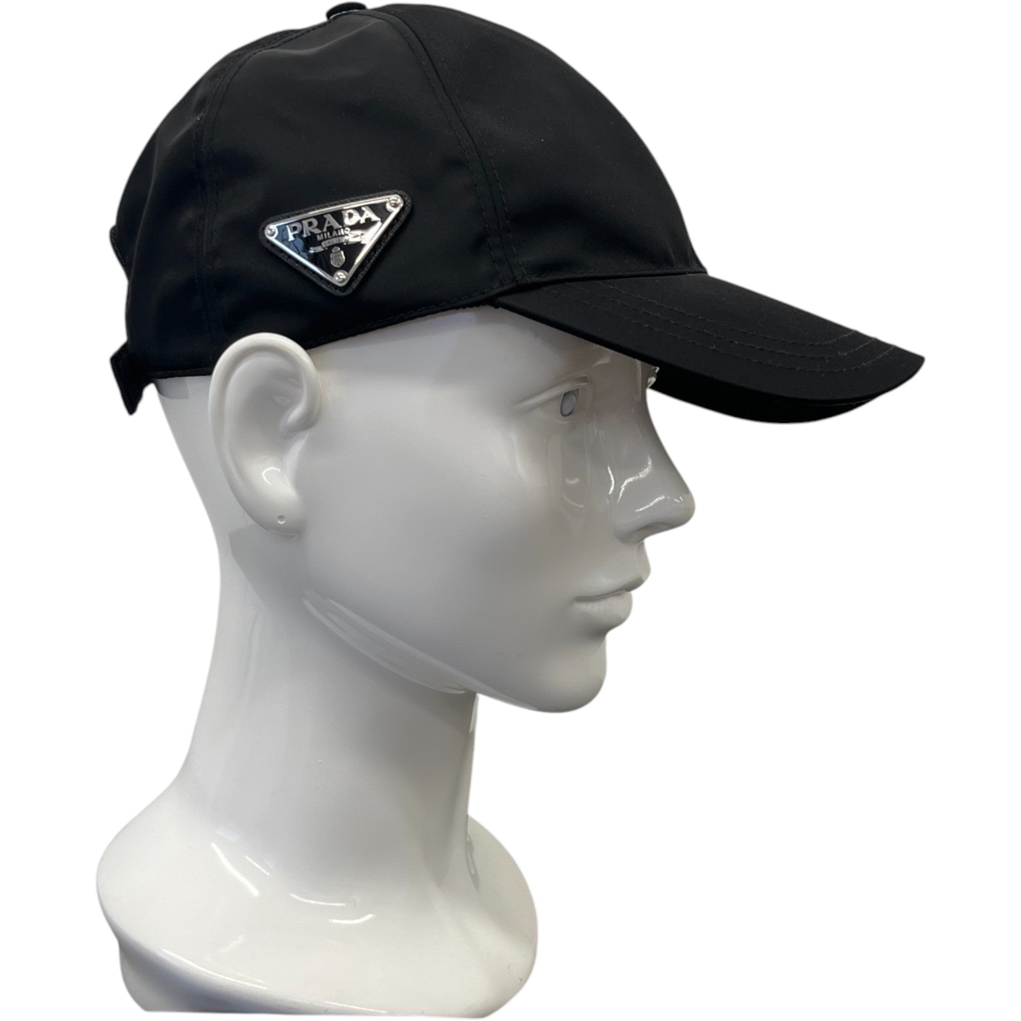 Men's Plaque Logo Cap Black Size 95cm / UK 14