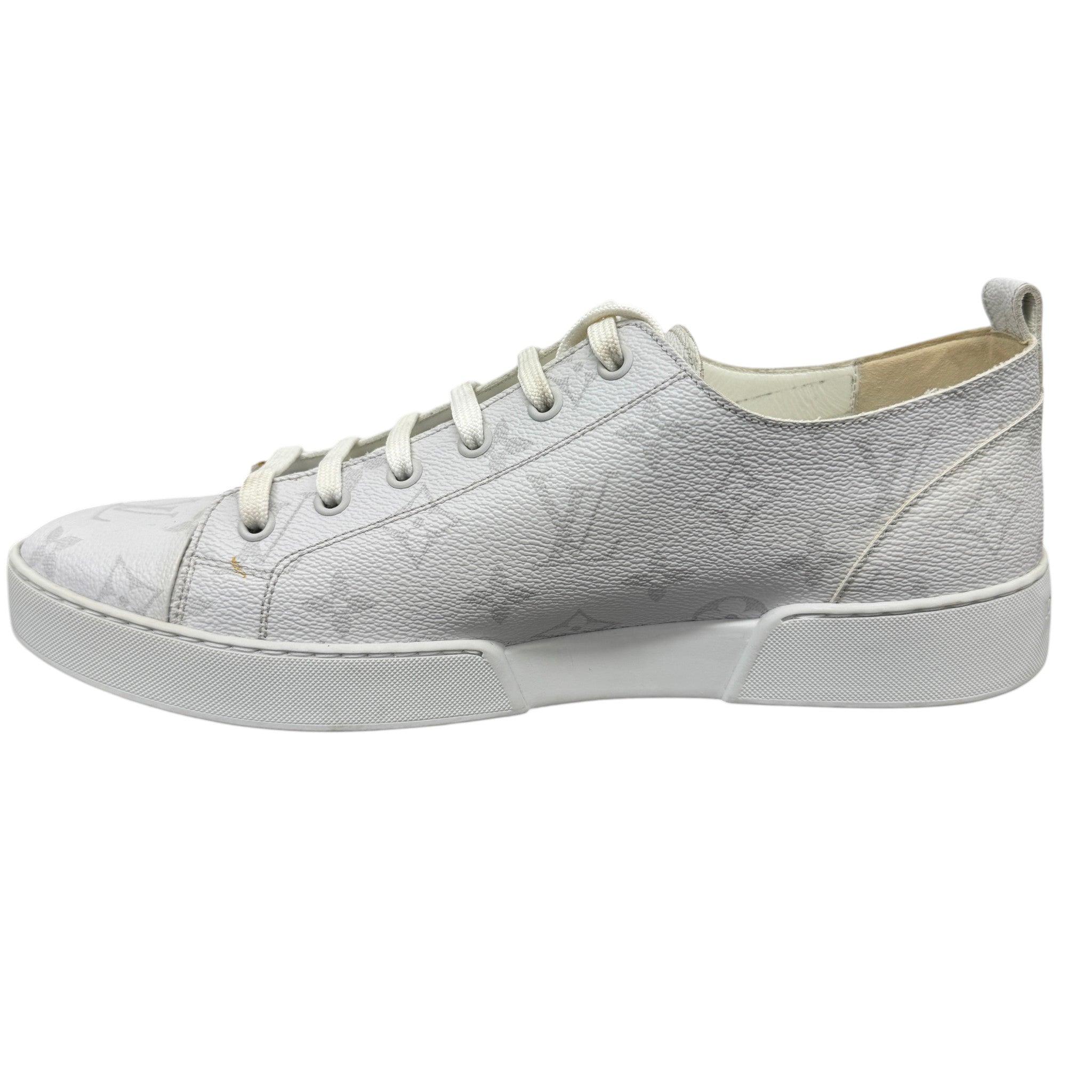 Men's Monogram Match Up Low Trainers Grey Size EU 41.5 / UK 7.5