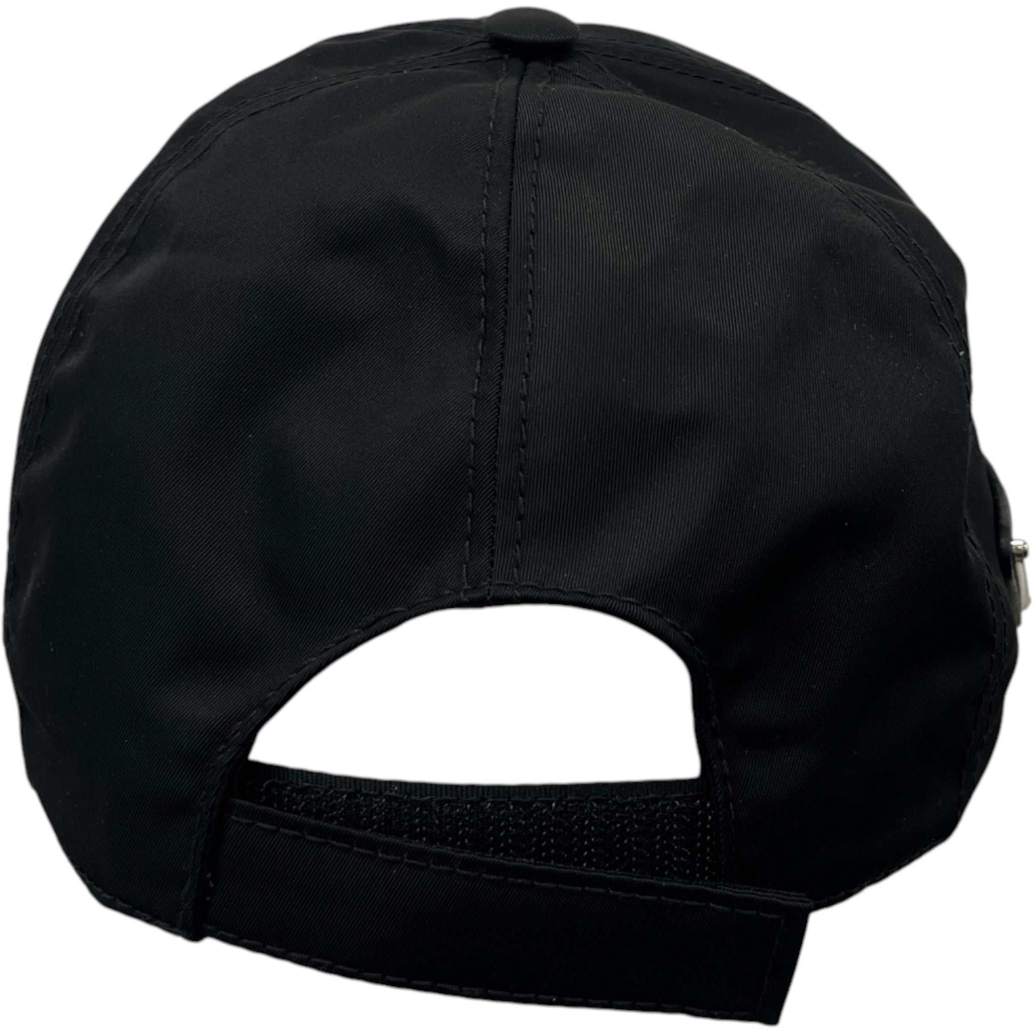 Men's Plaque Logo Cap Black Size 95cm / UK 14