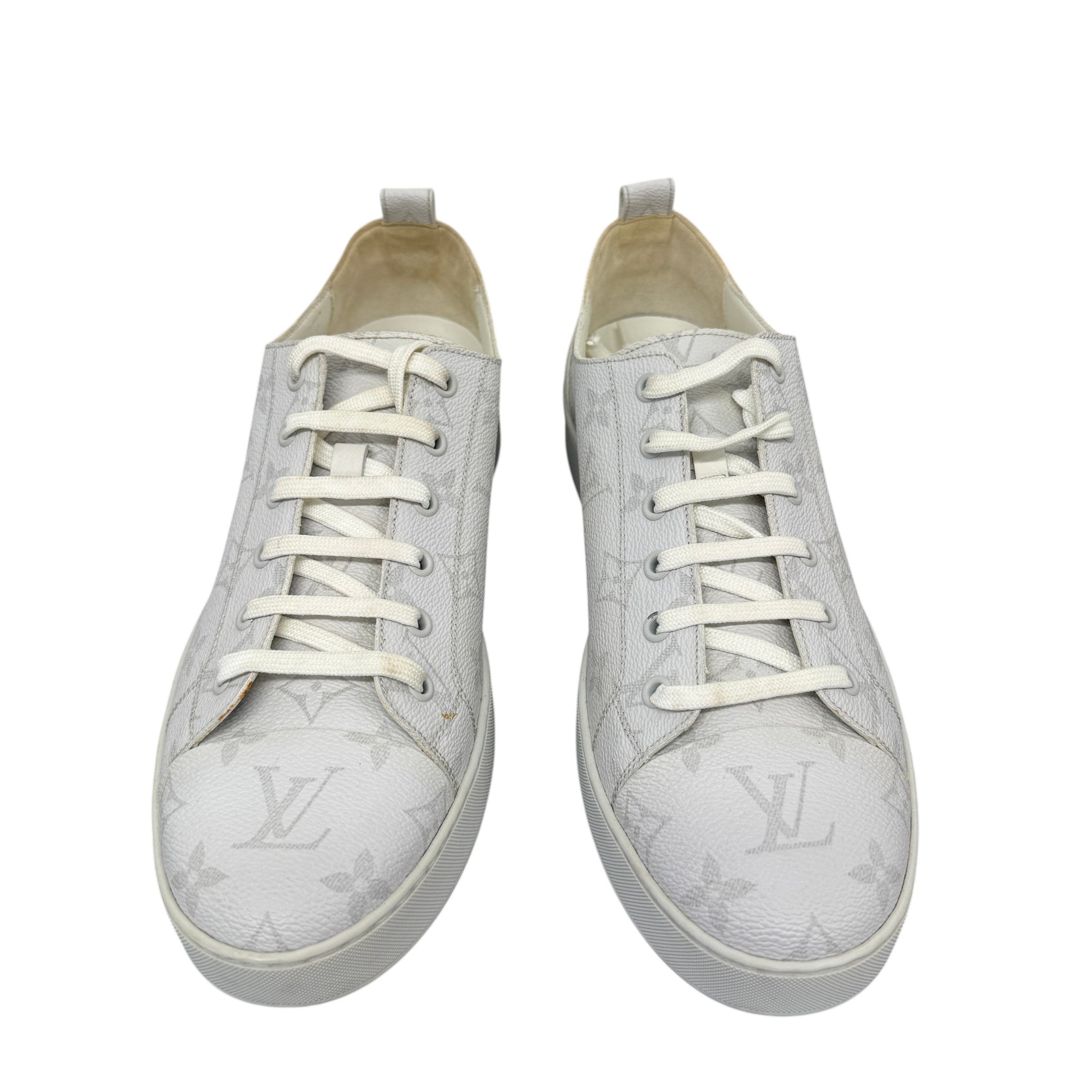 Men's Monogram Match Up Low Trainers Grey Size EU 41.5 / UK 7.5