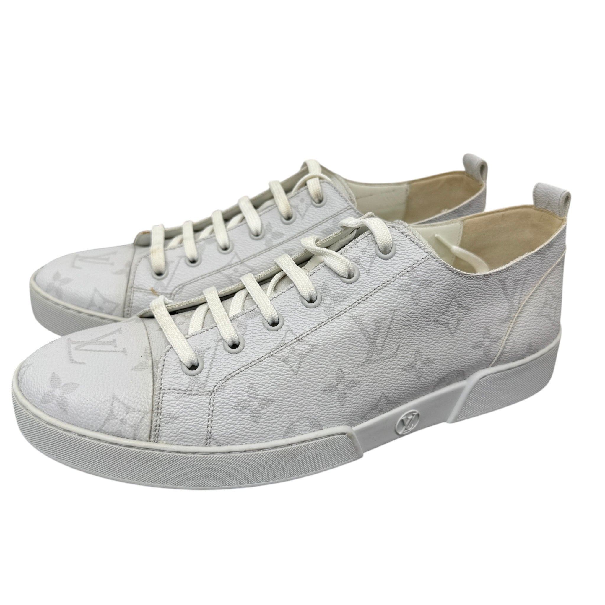 Men's Monogram Match Up Low Trainers Grey Size EU 41.5 / UK 7.5