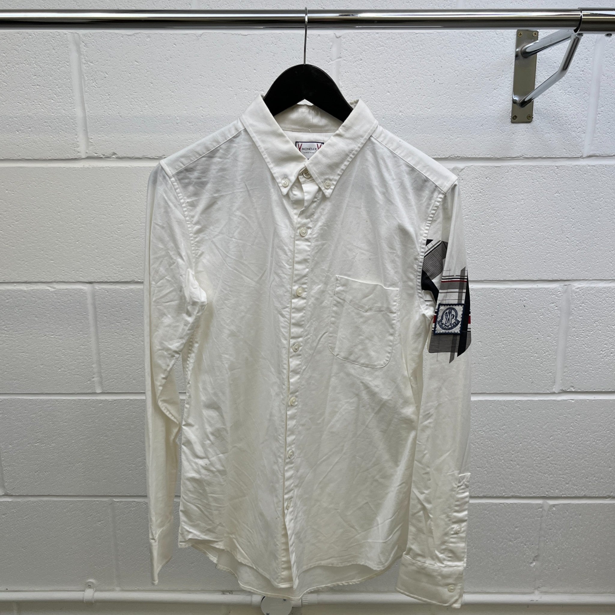 Men's Camicia Long Sleeve Shirt White Size S