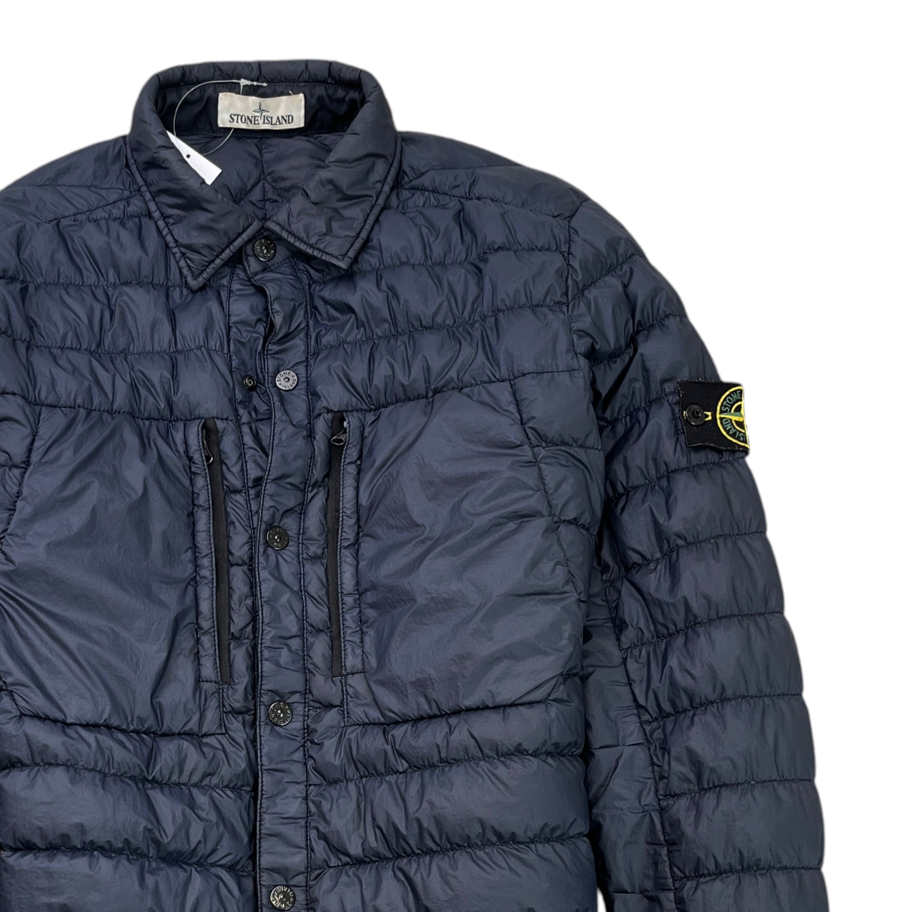 Men's Applique Logo Jacket Navy Size M