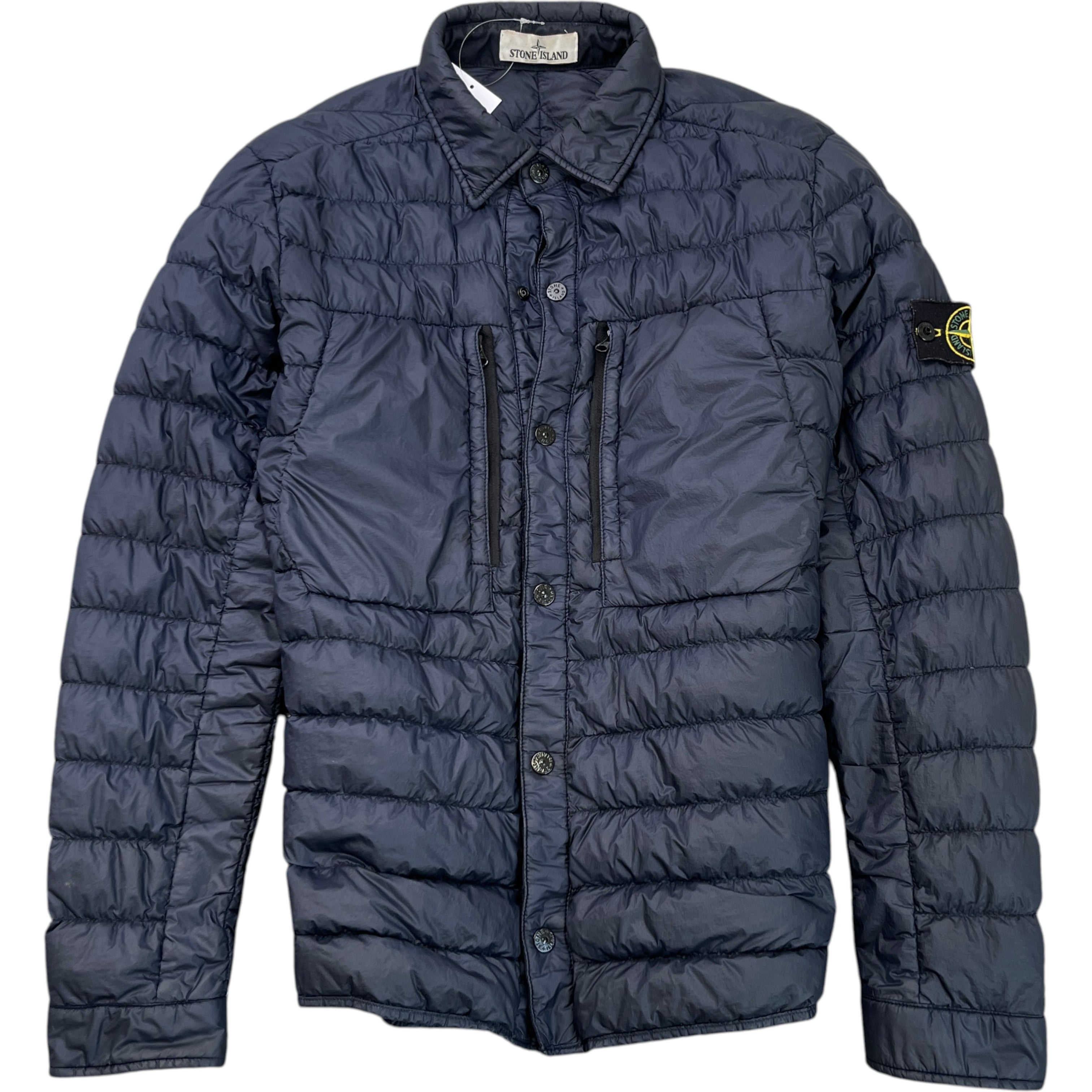 Men's Applique Logo Jacket Navy Size M