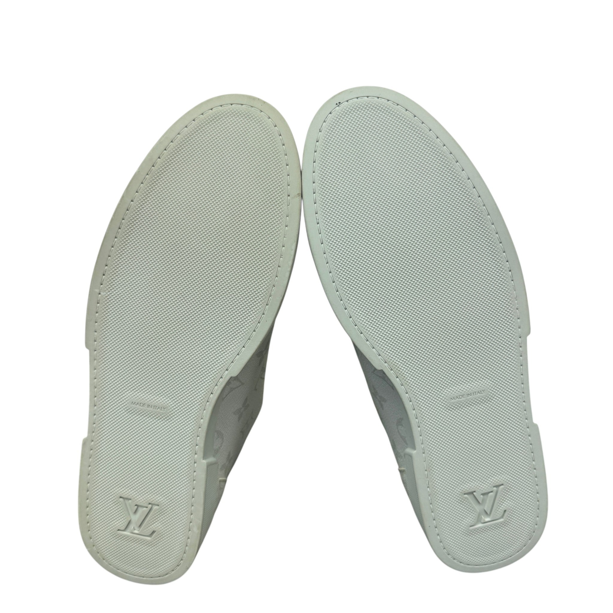 Men's Monogram Match Up Low Trainers Grey Size EU 41.5 / UK 7.5