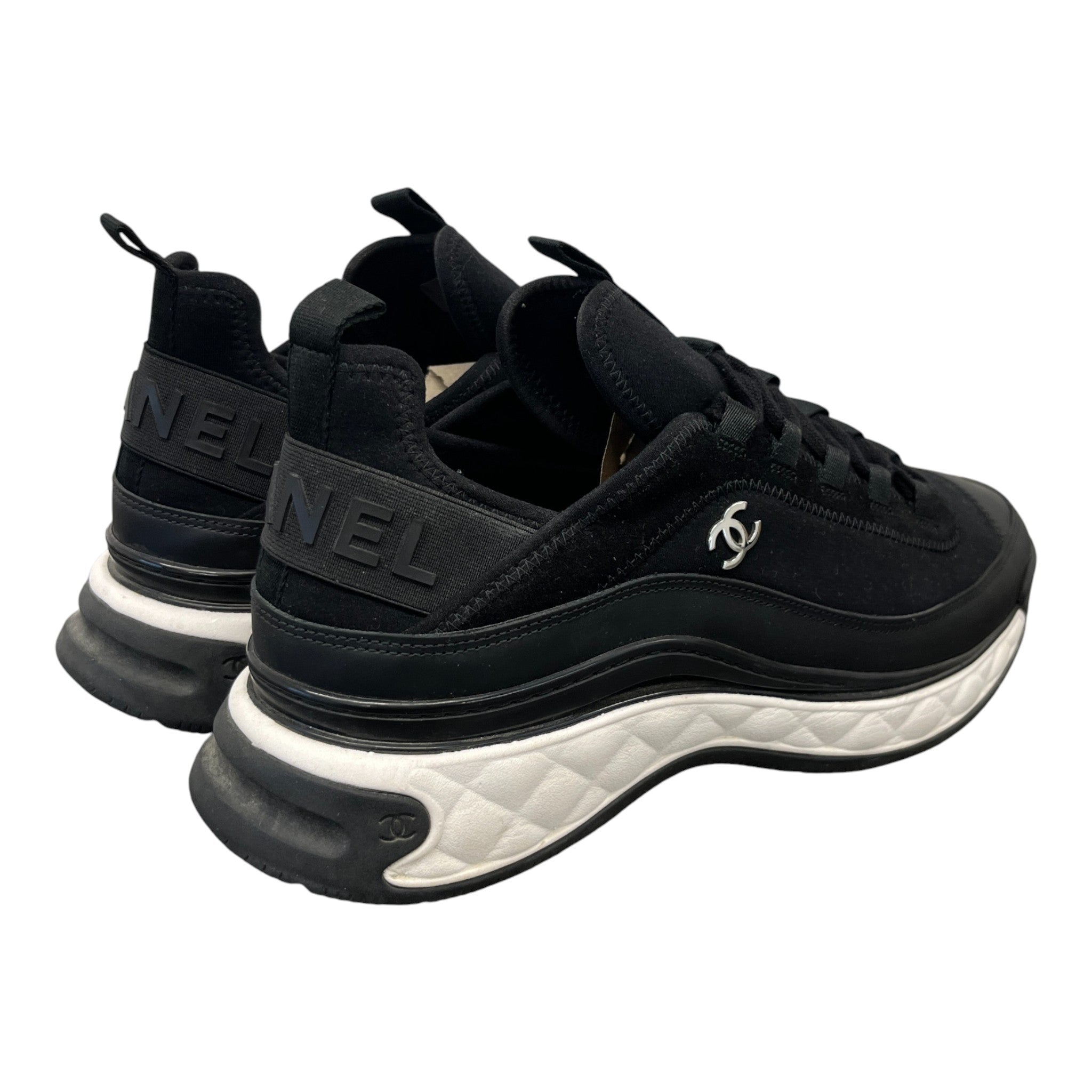 Men's Cc Logo Low Trainers Black Size EU 43 / UK 9