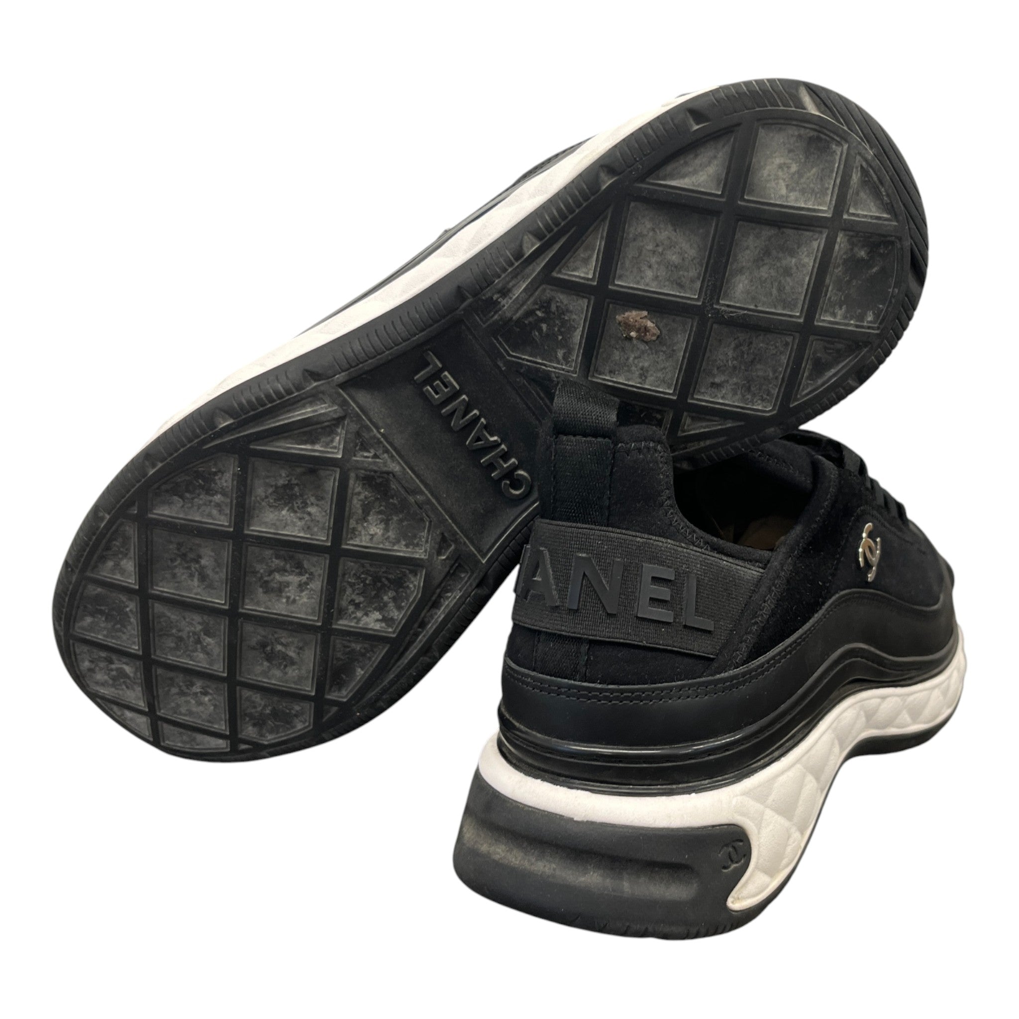 Men's Cc Logo Low Trainers Black Size EU 43 / UK 9