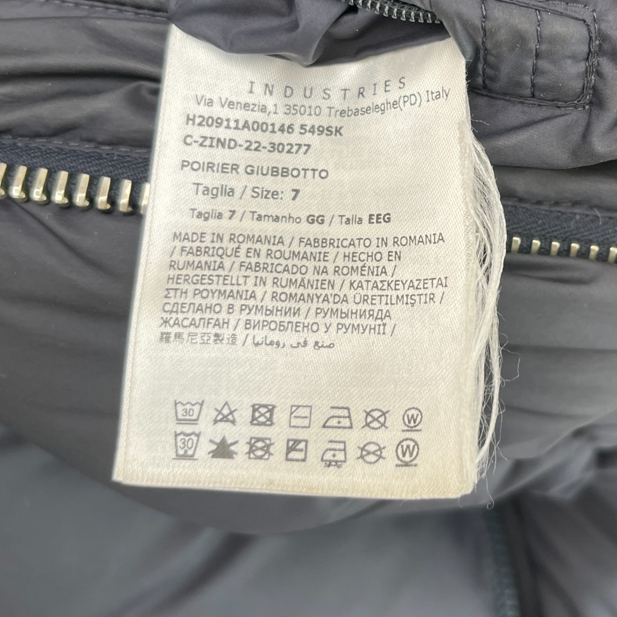 Men's Piorier Down Jacket Navy Size 7 / XXXXL