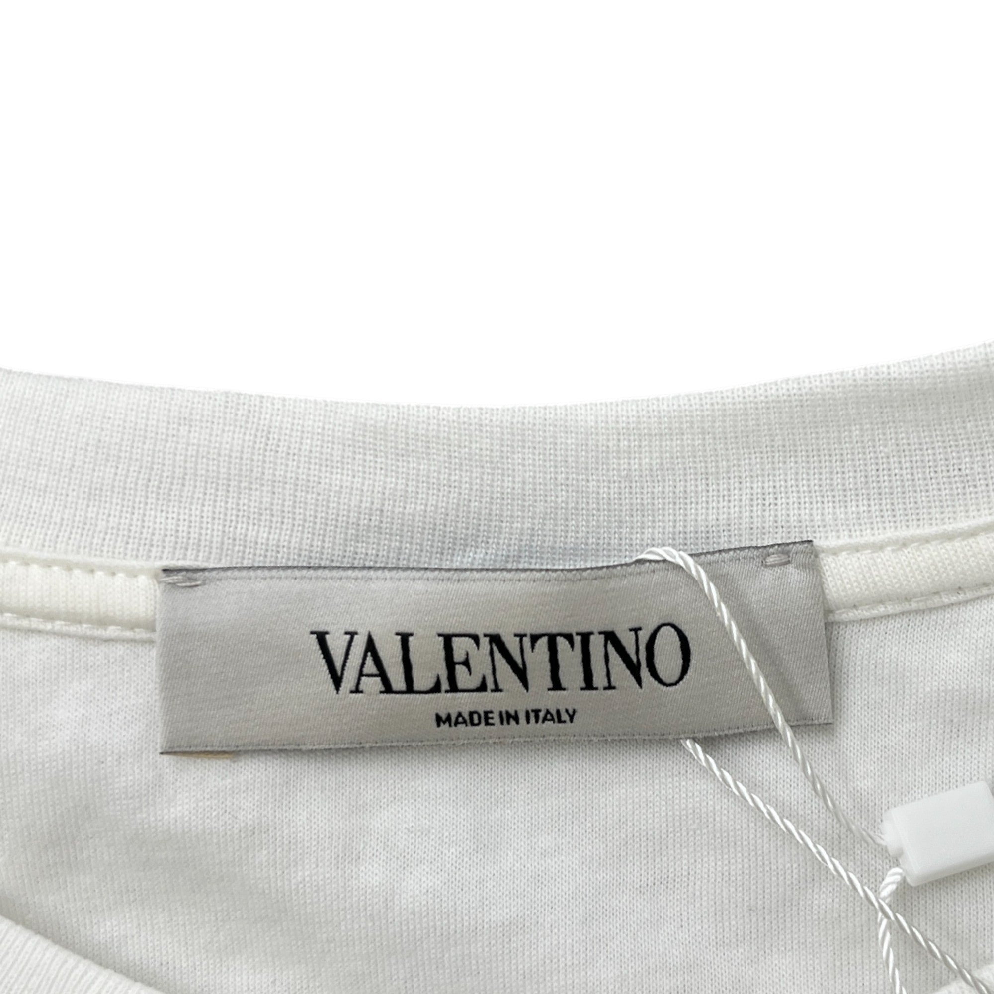 Men's Logo Print T-Shirt White Size XS