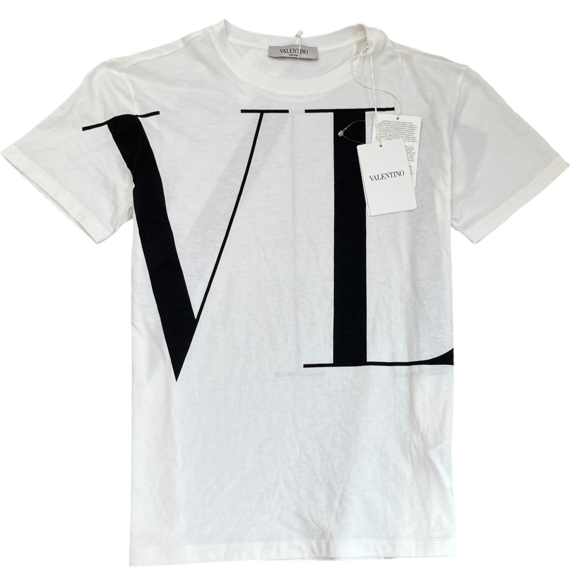 Men's Logo Print T-Shirt White Size XS