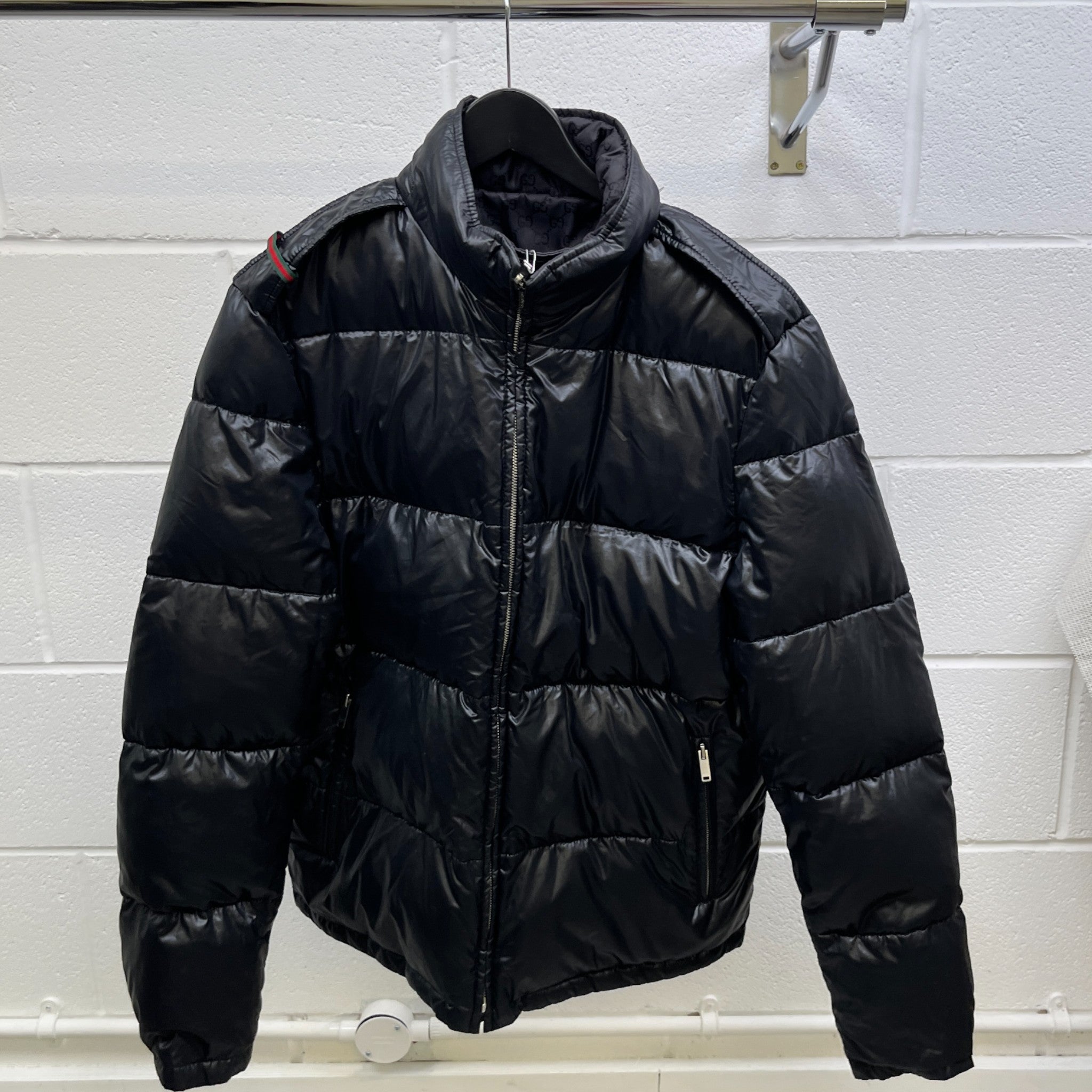 Men's Monogram Reversible Down Jacket Black Size IT 50 / L