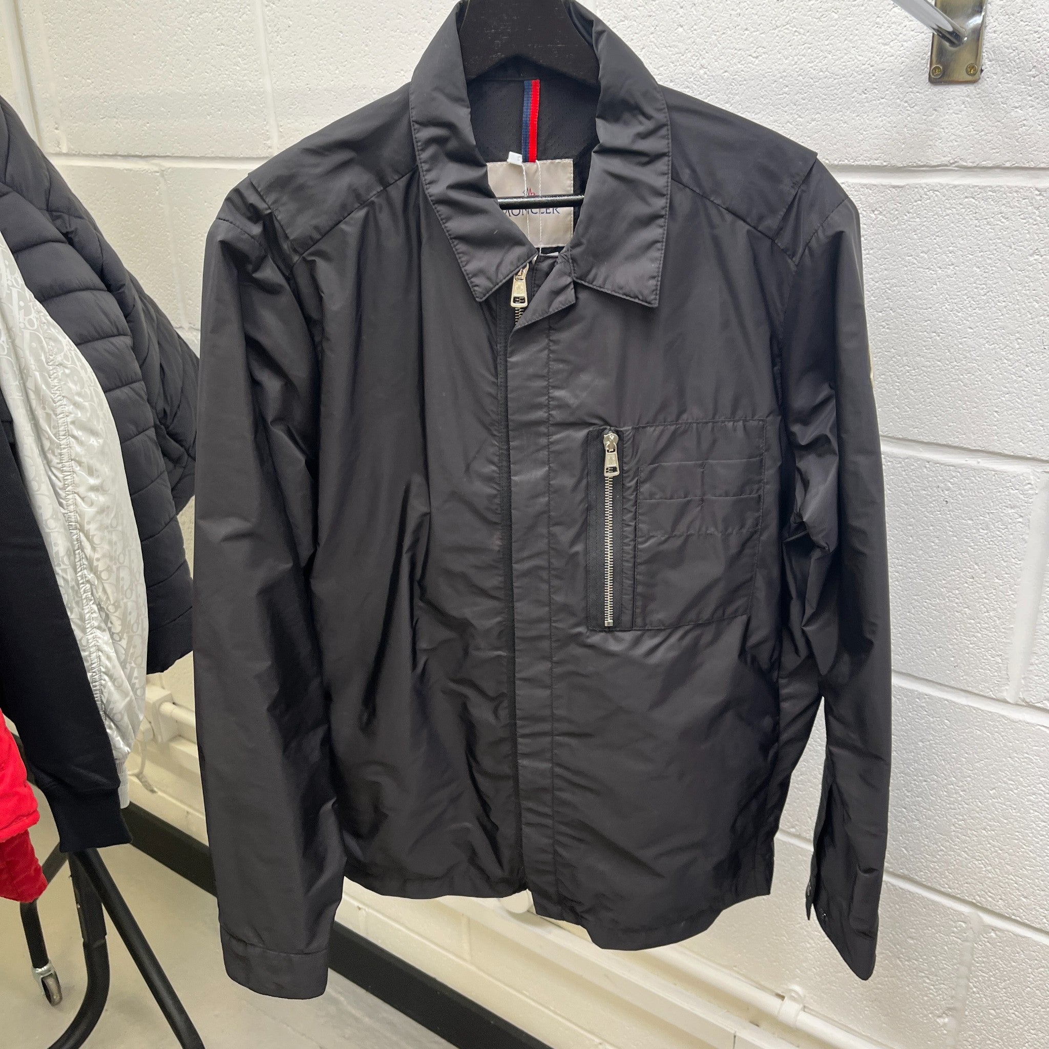 Men's See Nylon OverShirt Black Size L