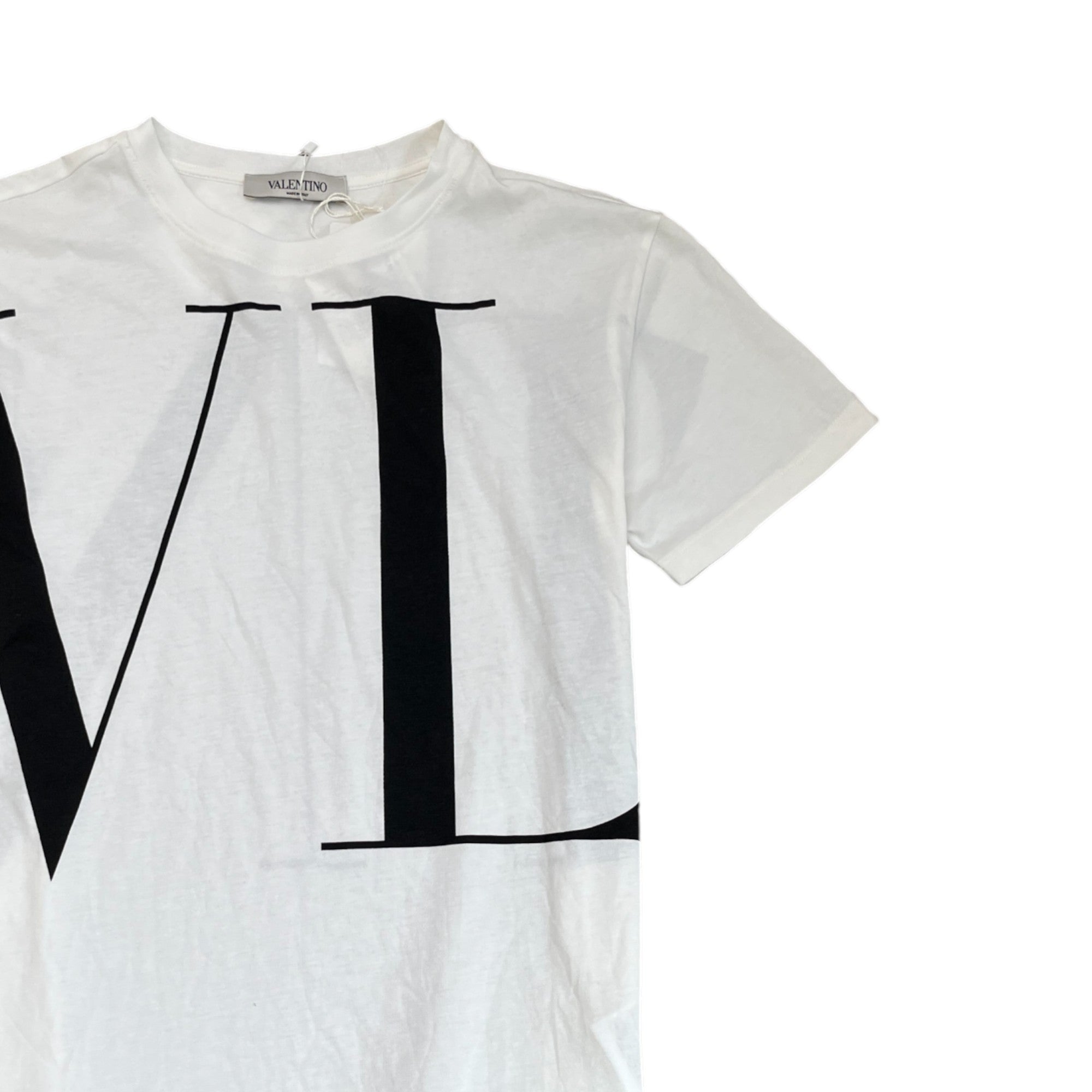 Men's Logo Print T-Shirt White Size XS