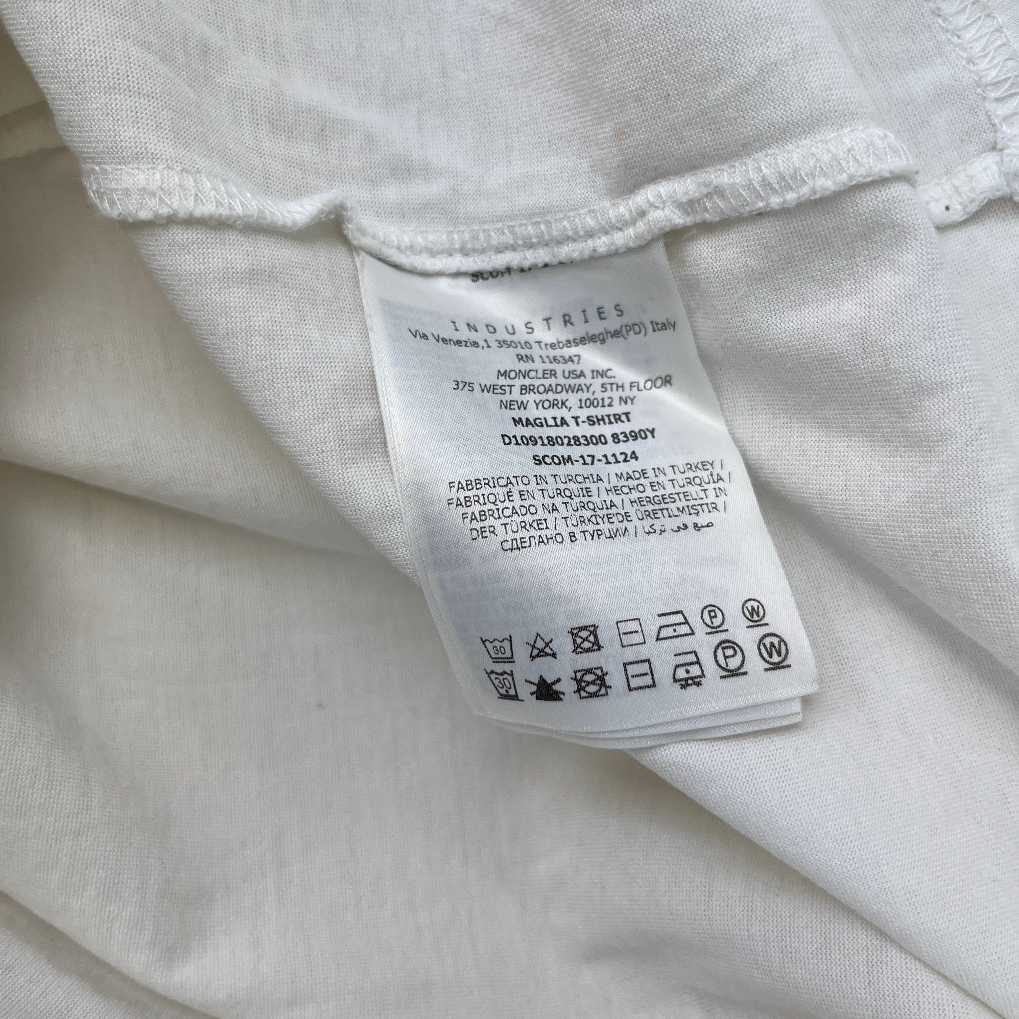 Men's Maglia T-Shirt White Size L