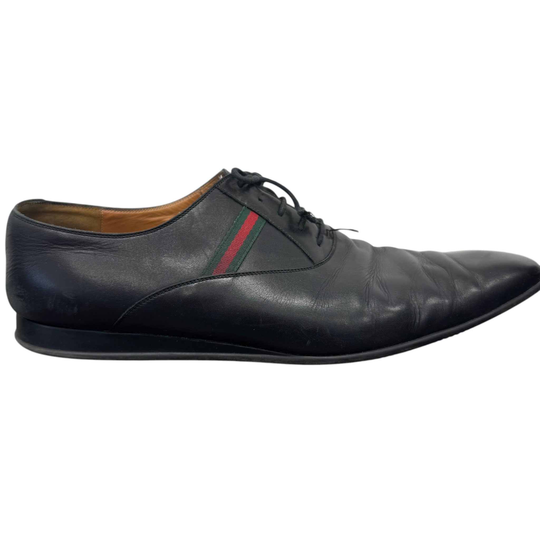 Men's Web Stripe Hebron Loafers Black Size EU 45.5 / UK 11.5