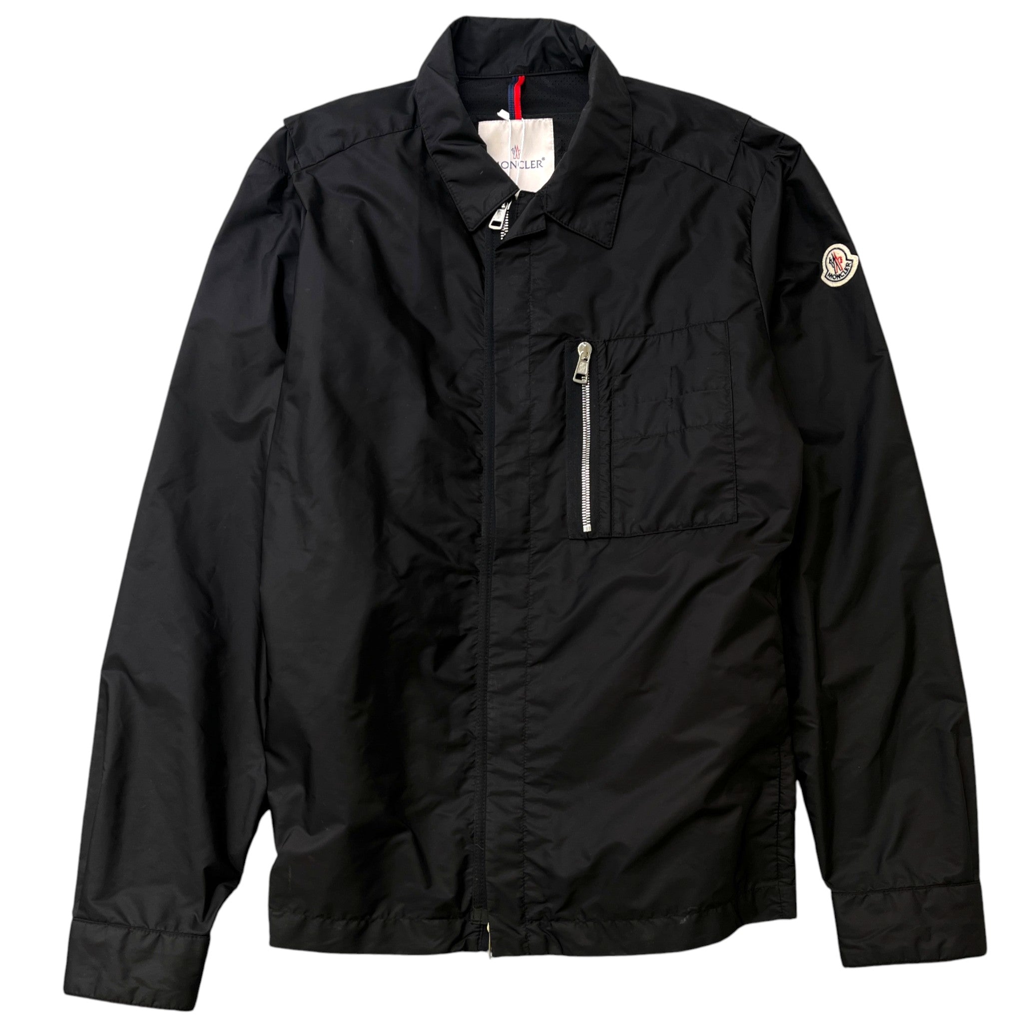 Men's See Nylon OverShirt Black Size L