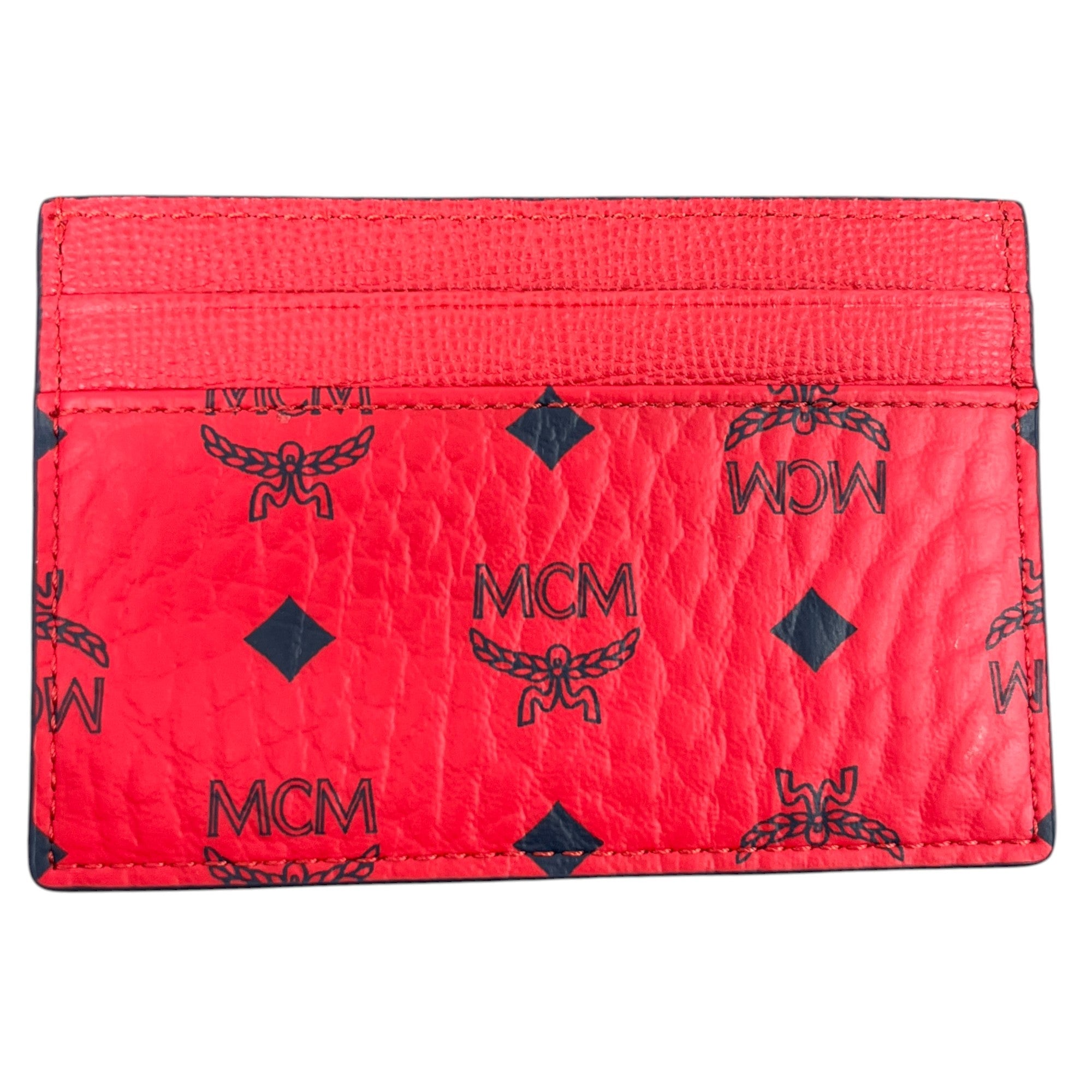 Men's Logo Print Card Holder Red
