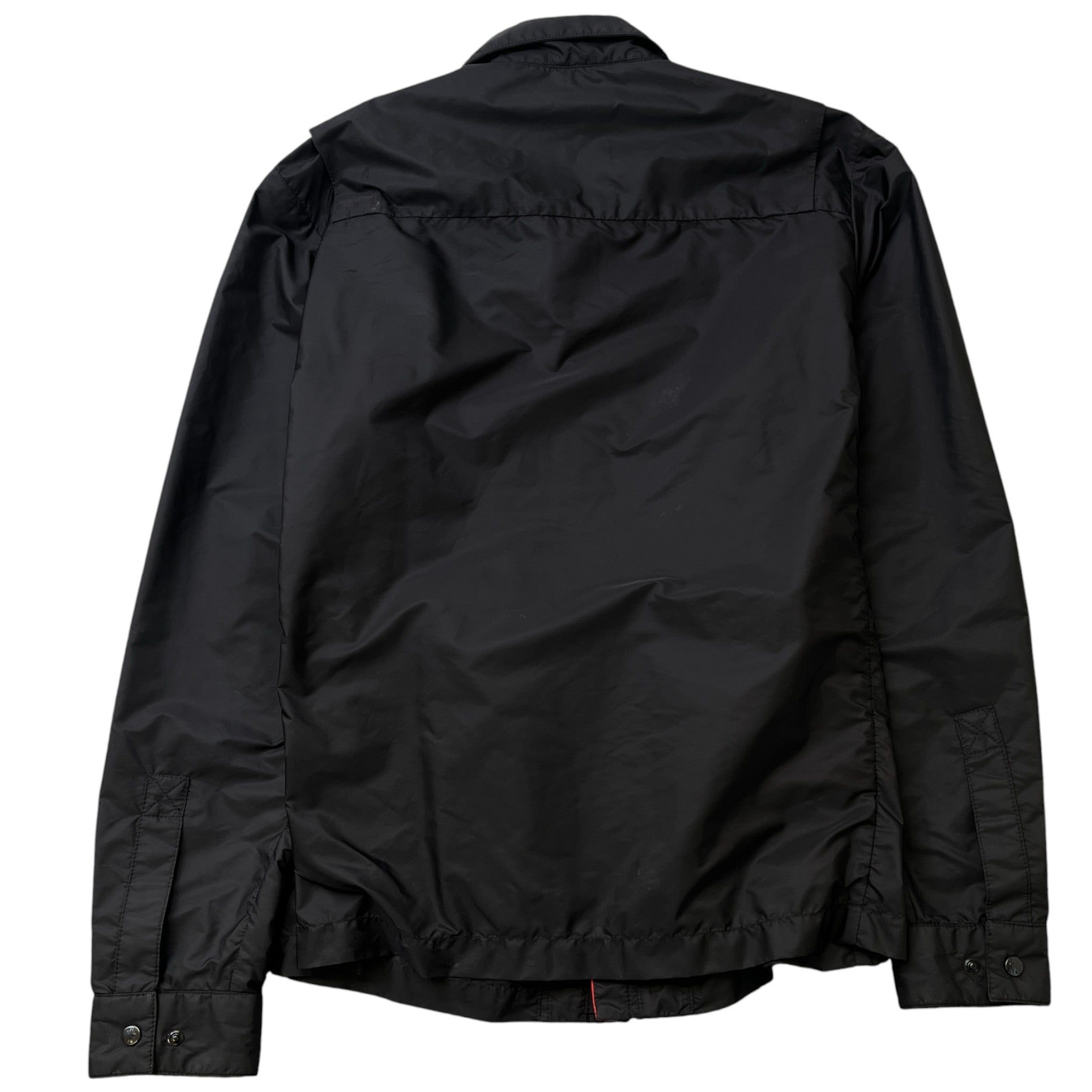Men's See Nylon OverShirt Black Size L