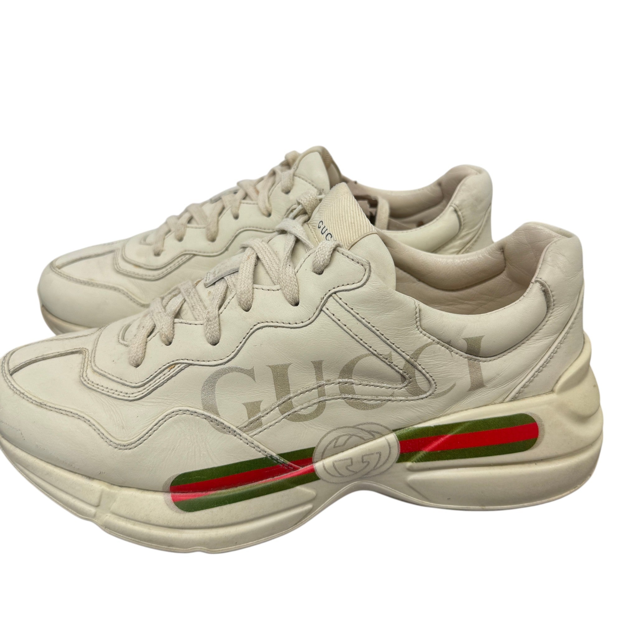 Men's Rhyton Low Trainers Beige Size EU 42.5 / UK 8.5