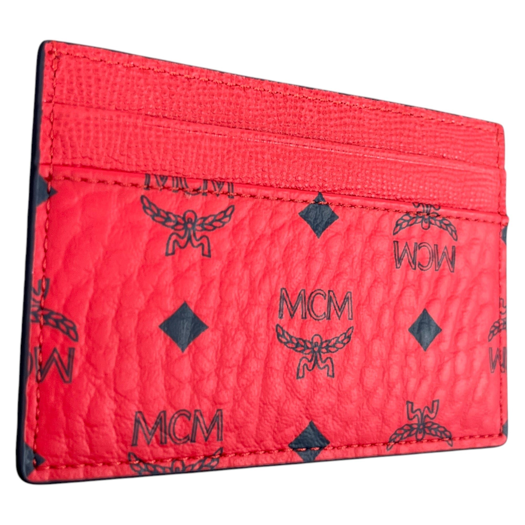 Men's Logo Print Card Holder Red