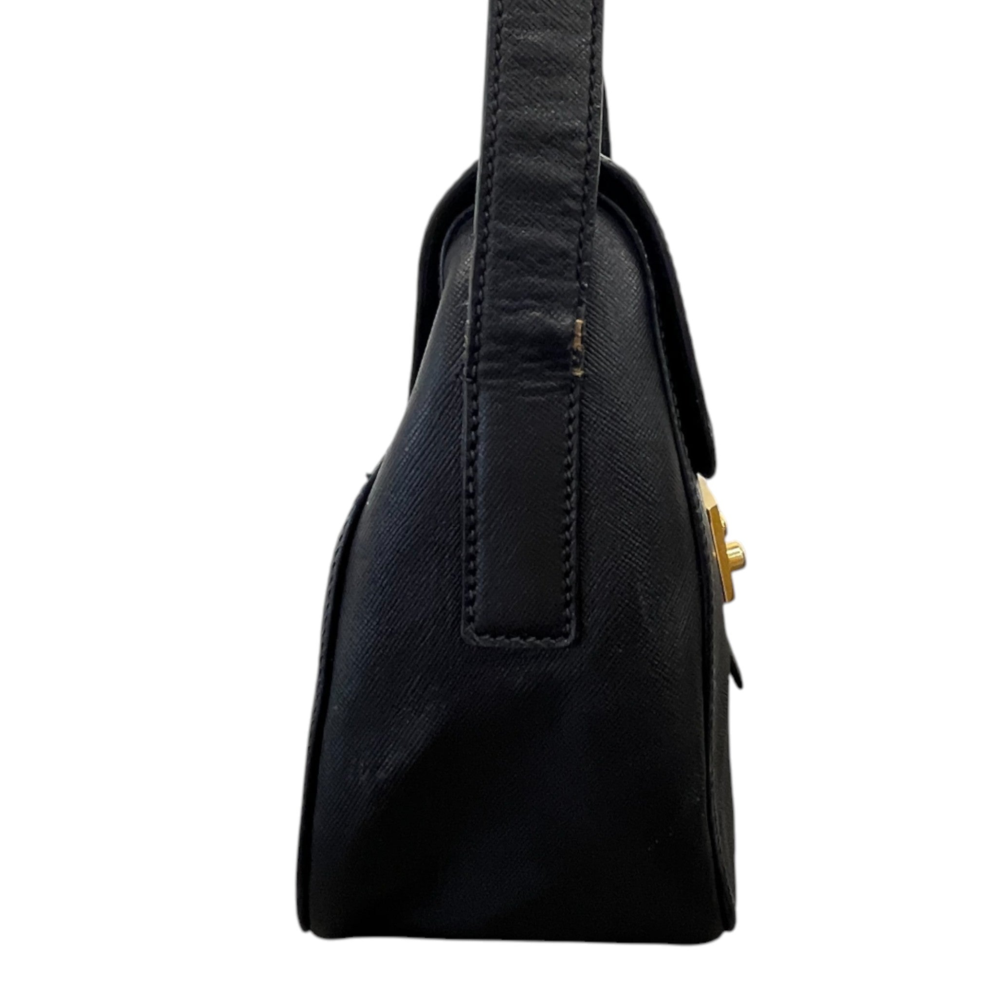 Women's Logo Buckle Crossbody Bag Black