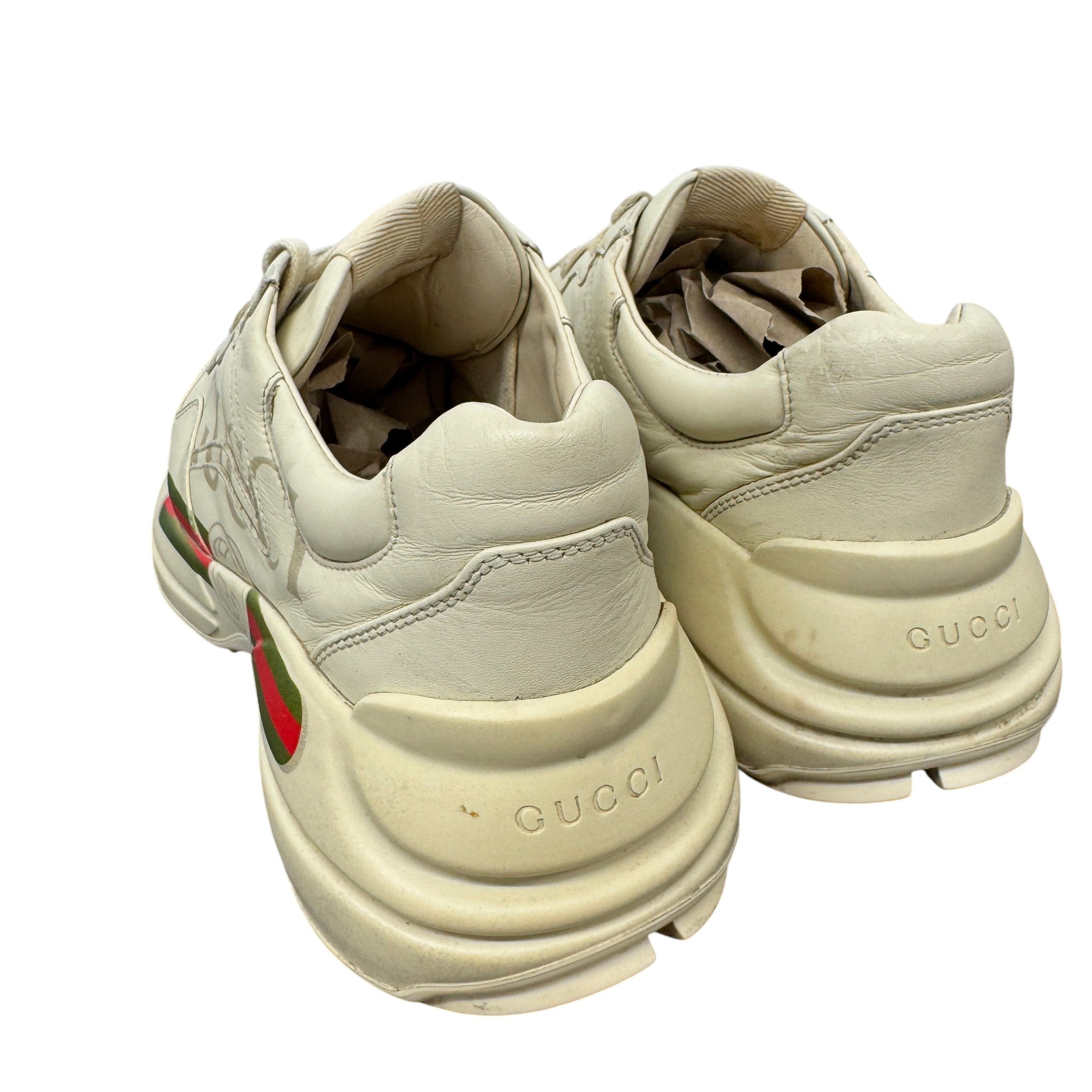 Men's Rhyton Low Trainers Beige Size EU 42.5 / UK 8.5