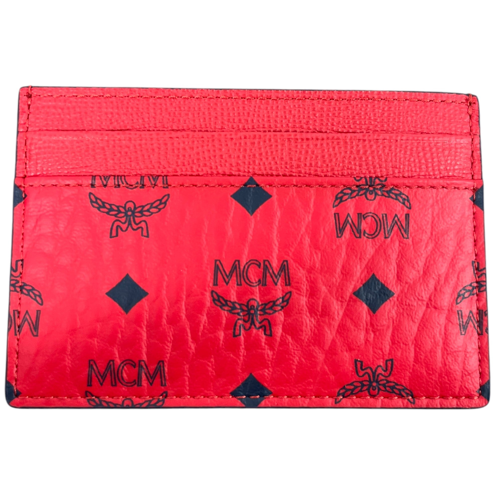 Men's Logo Print Card Holder Red
