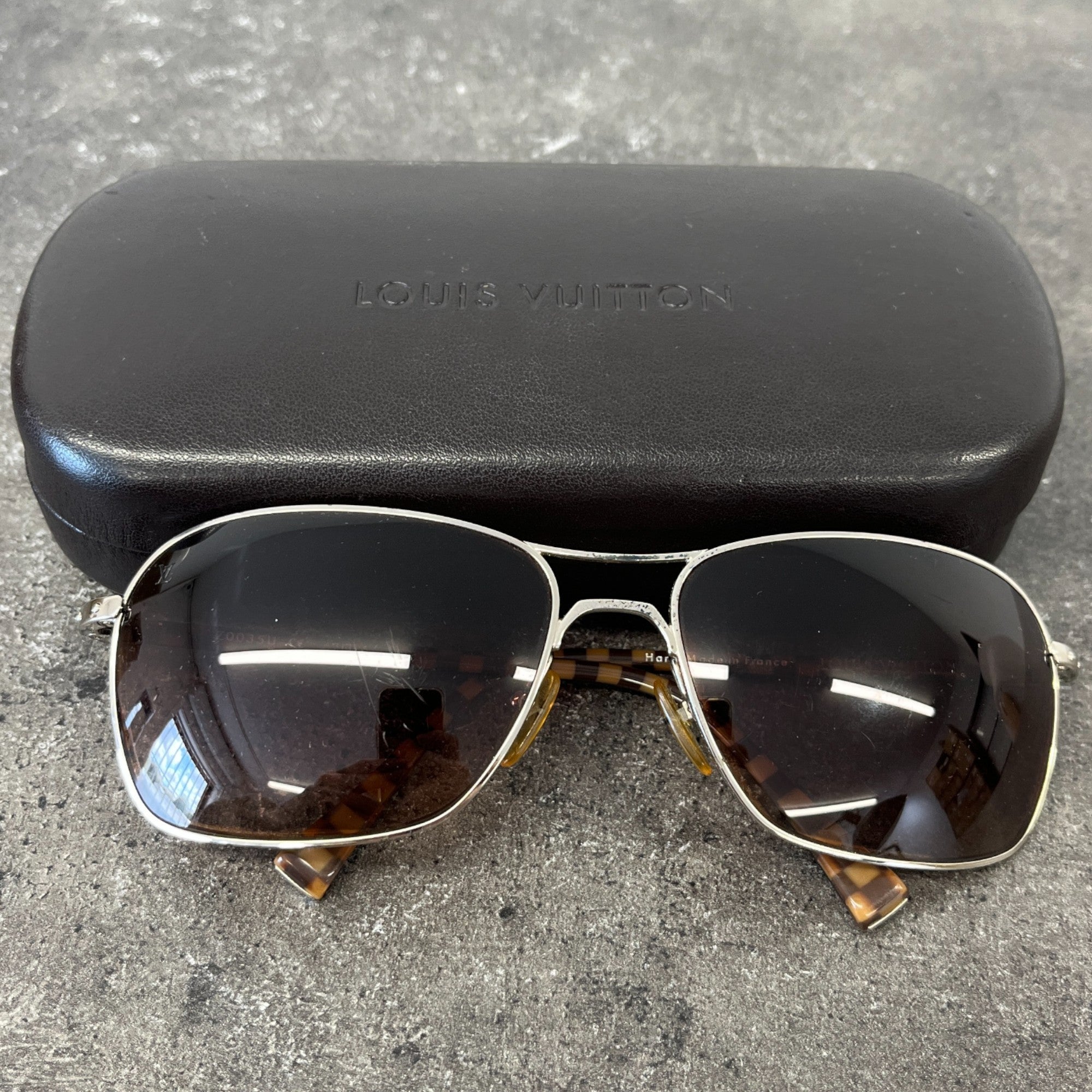 Women's Damier Sunglasses Brown