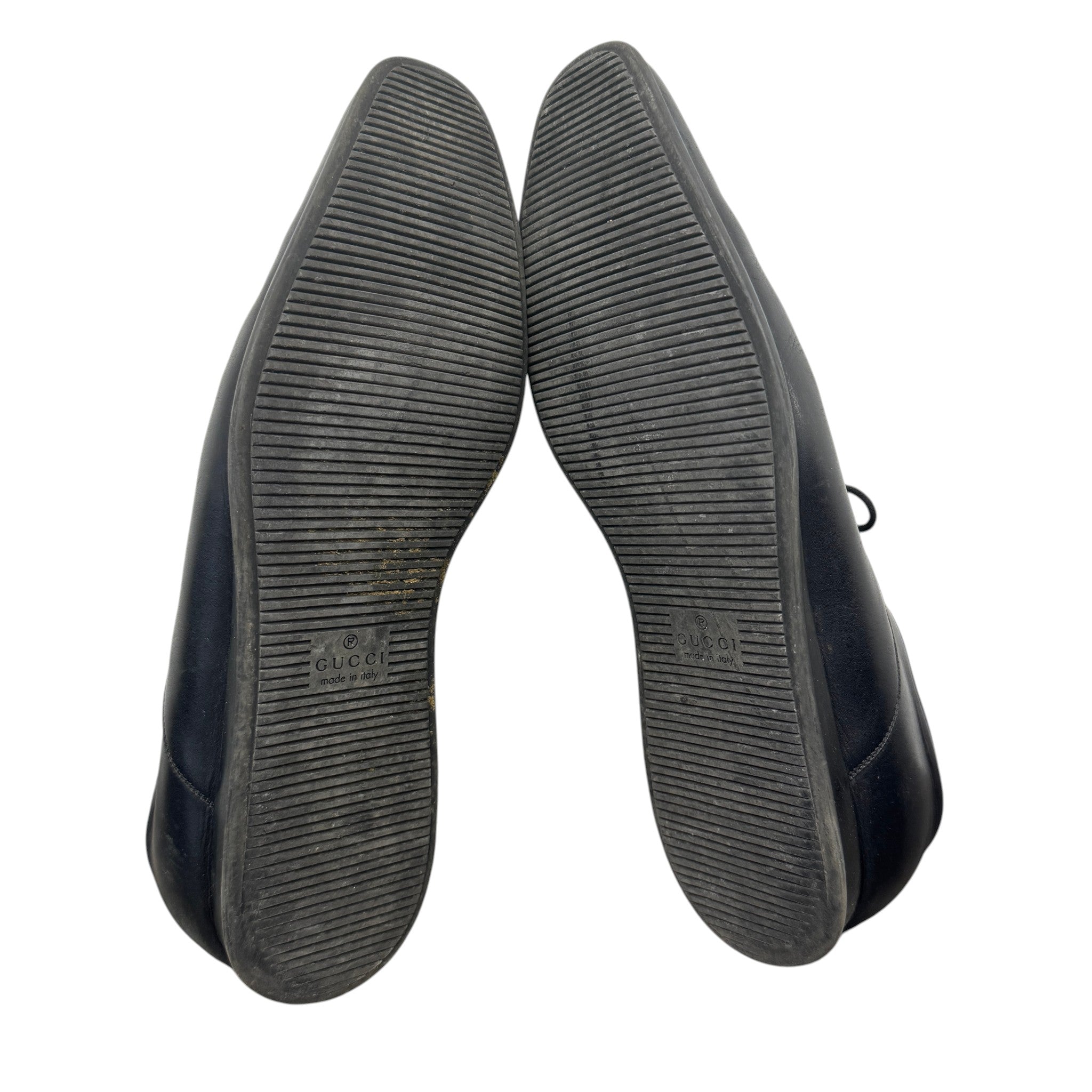 Men's Web Stripe Hebron Loafers Black Size EU 45.5 / UK 11.5