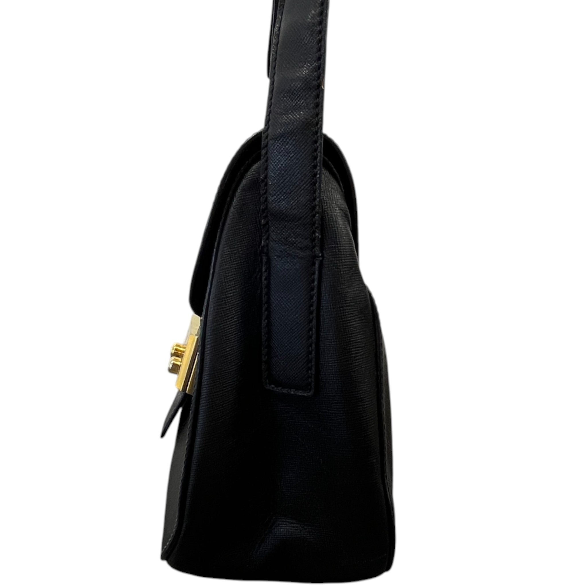 Women's Logo Buckle Crossbody Bag Black