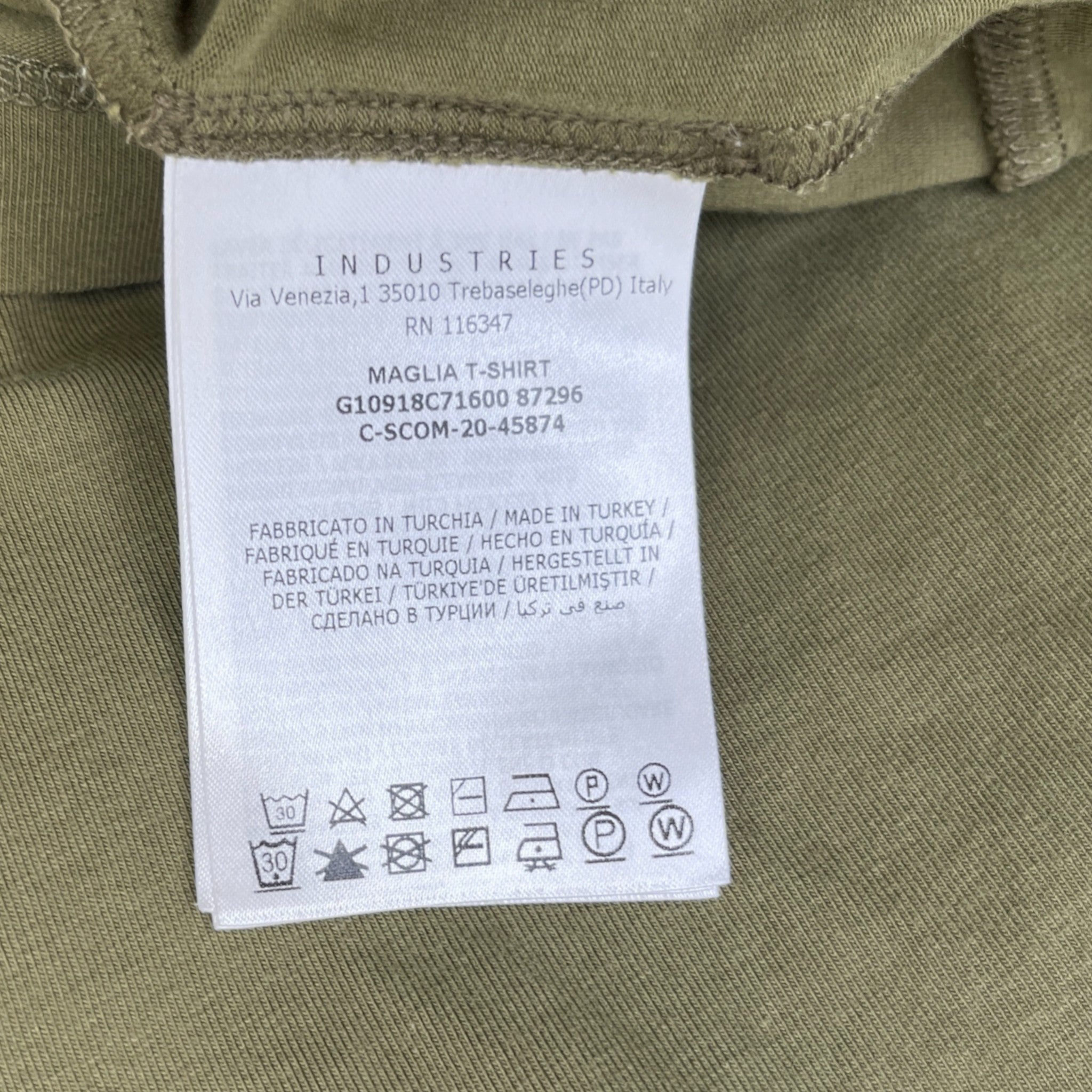 Men's Maglia T-Shirt Khaki Size L