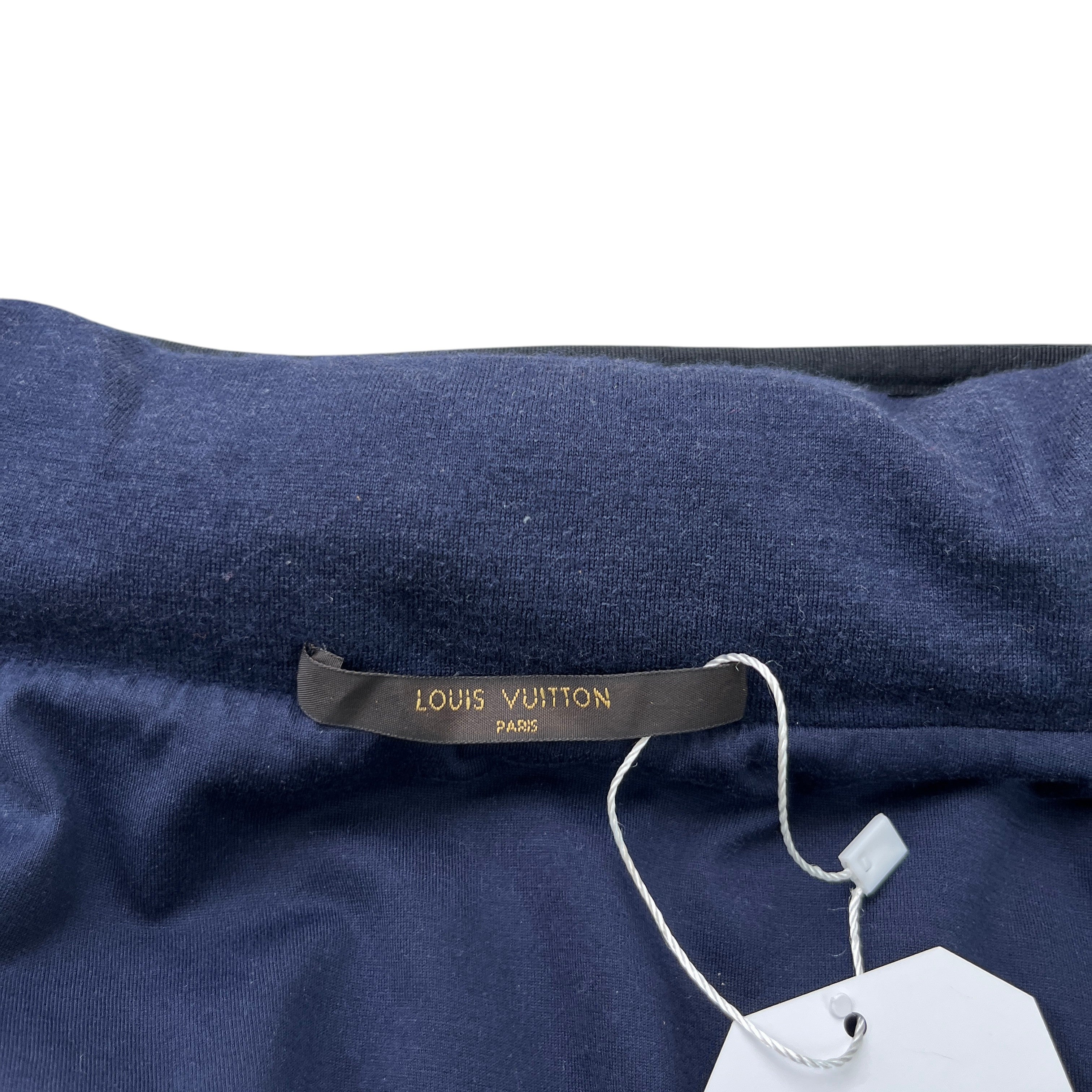 Men's Embroidered Logo Jacket Navy Size M