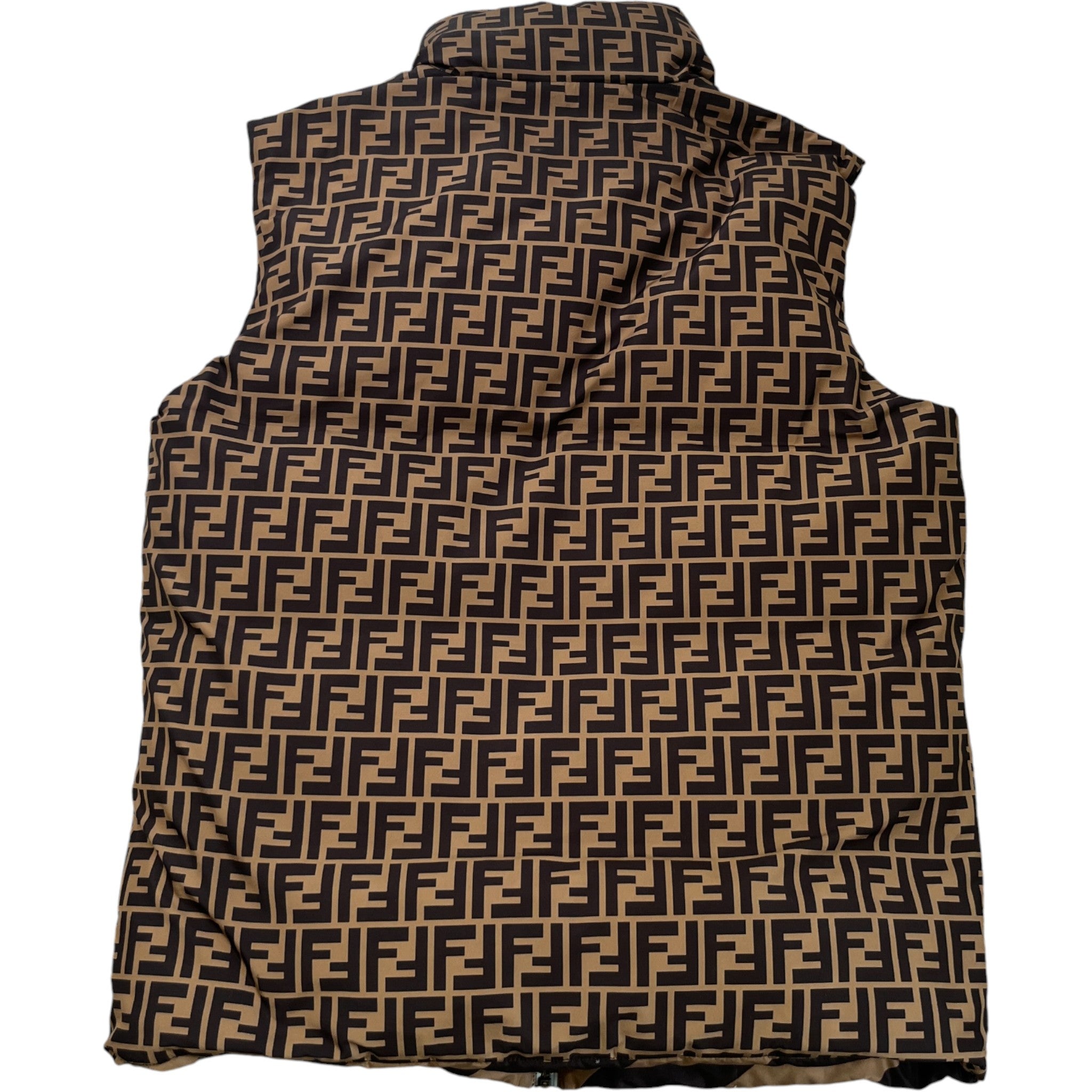 Men's Ff Monogram Reversable Gilet Brown Size IT 48 / M