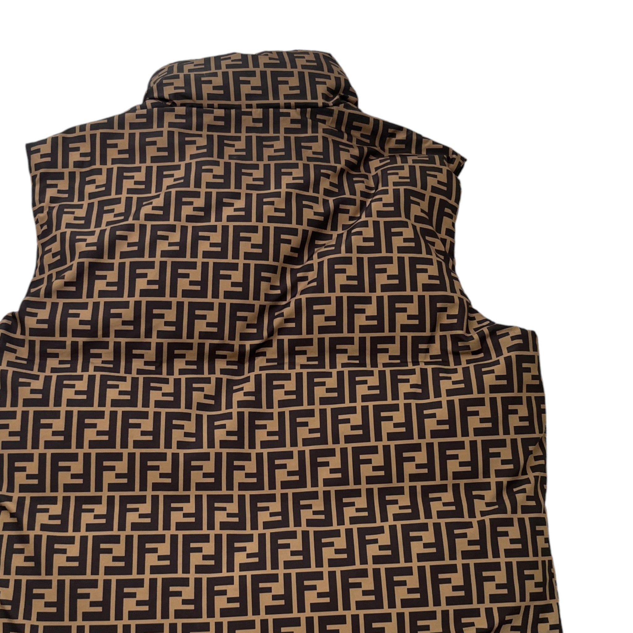 Men's Ff Monogram Reversable Gilet Brown Size IT 48 / M