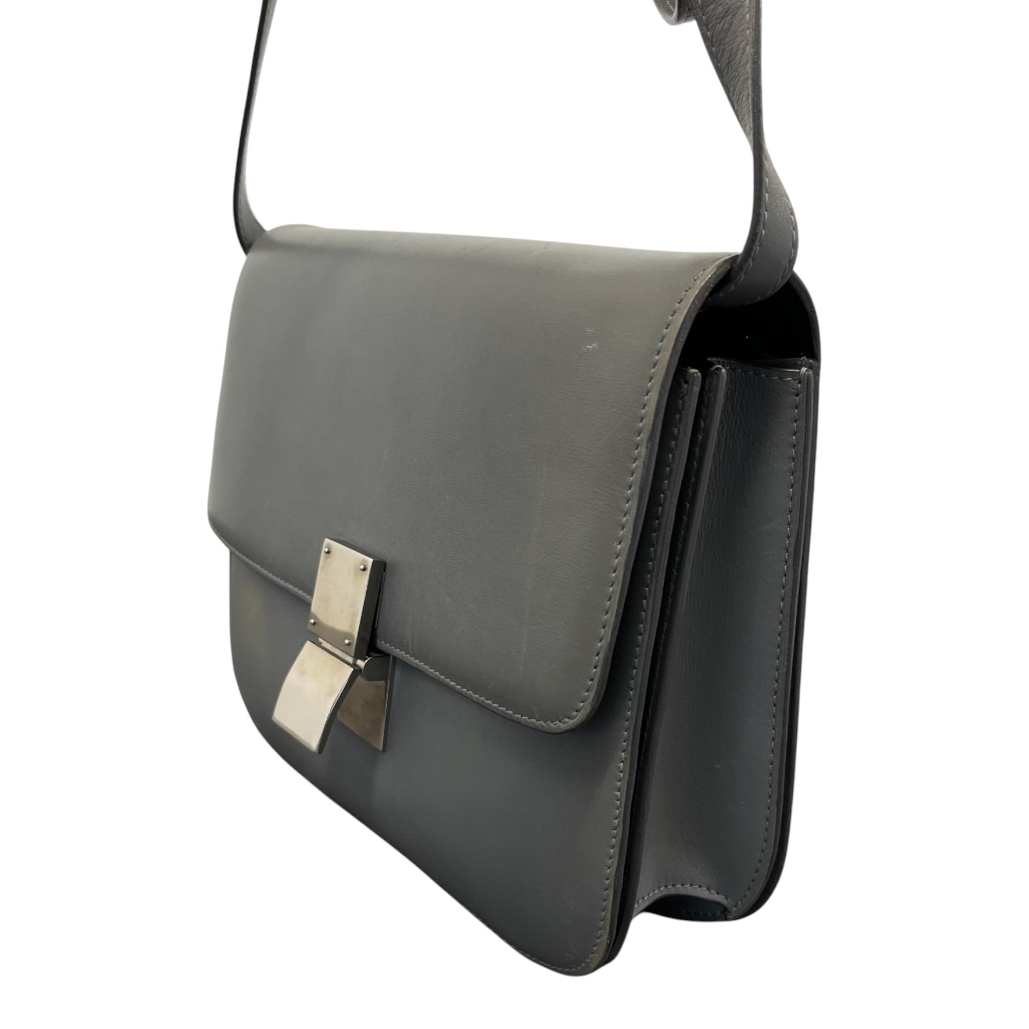 Women's Medium Box Handbag Grey