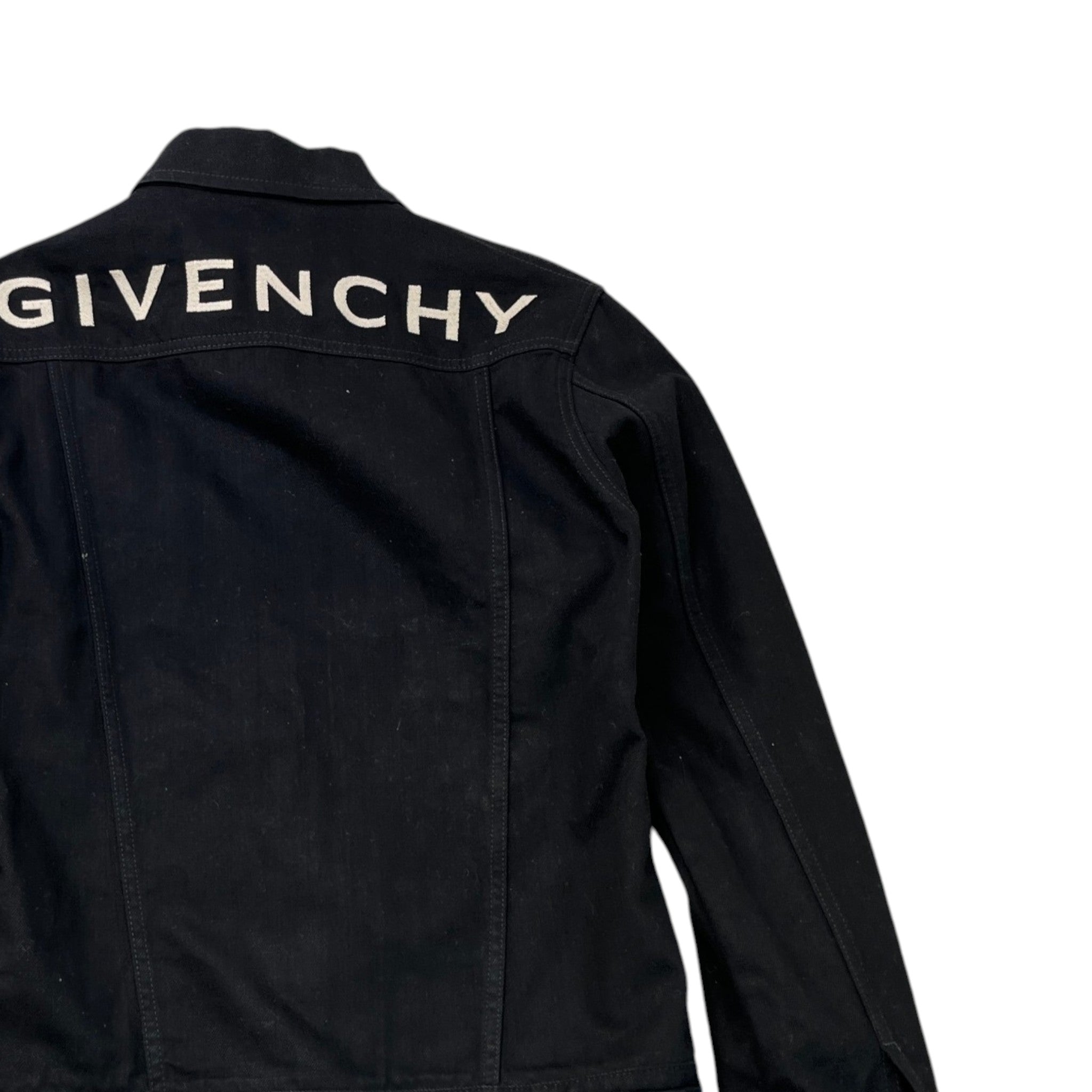 Men's Embroidered Logo Jacket Black Size M