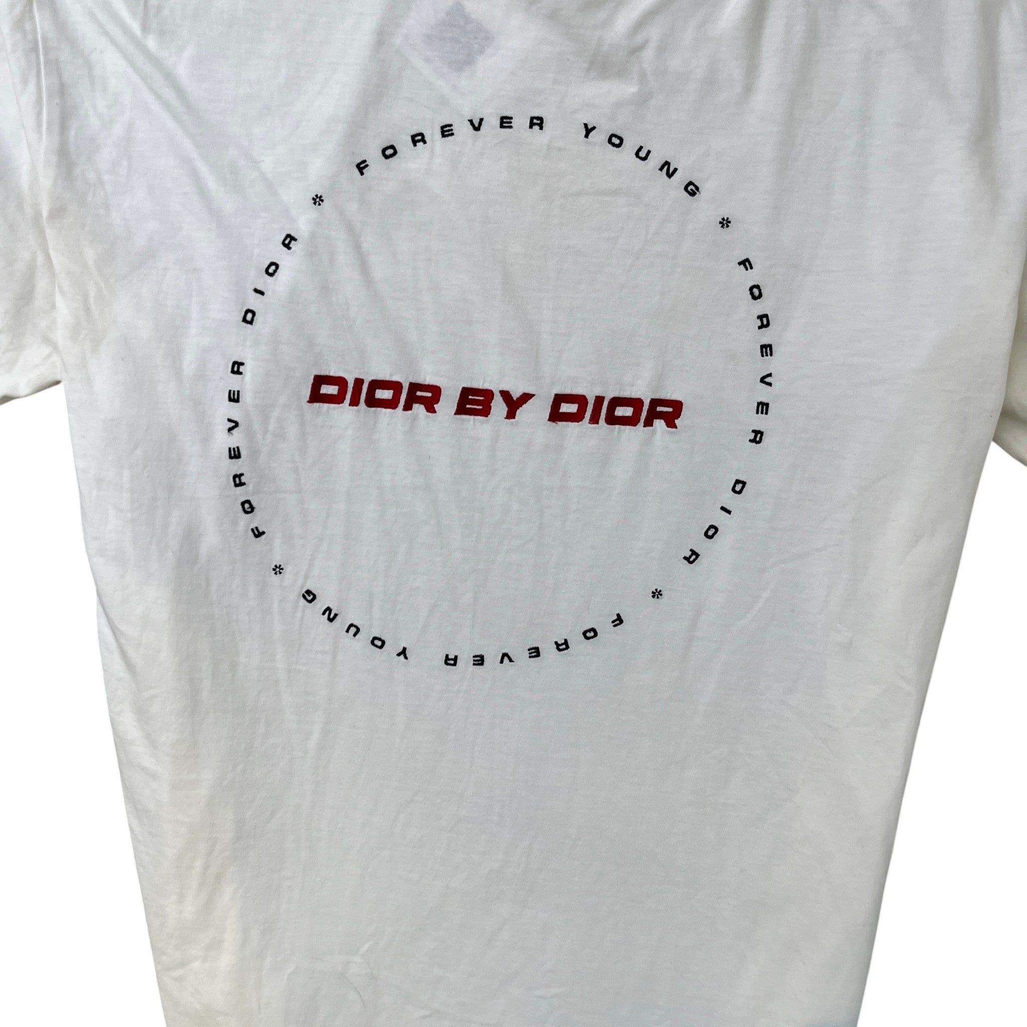 Men's Embroidered Logo T-Shirt White Size M