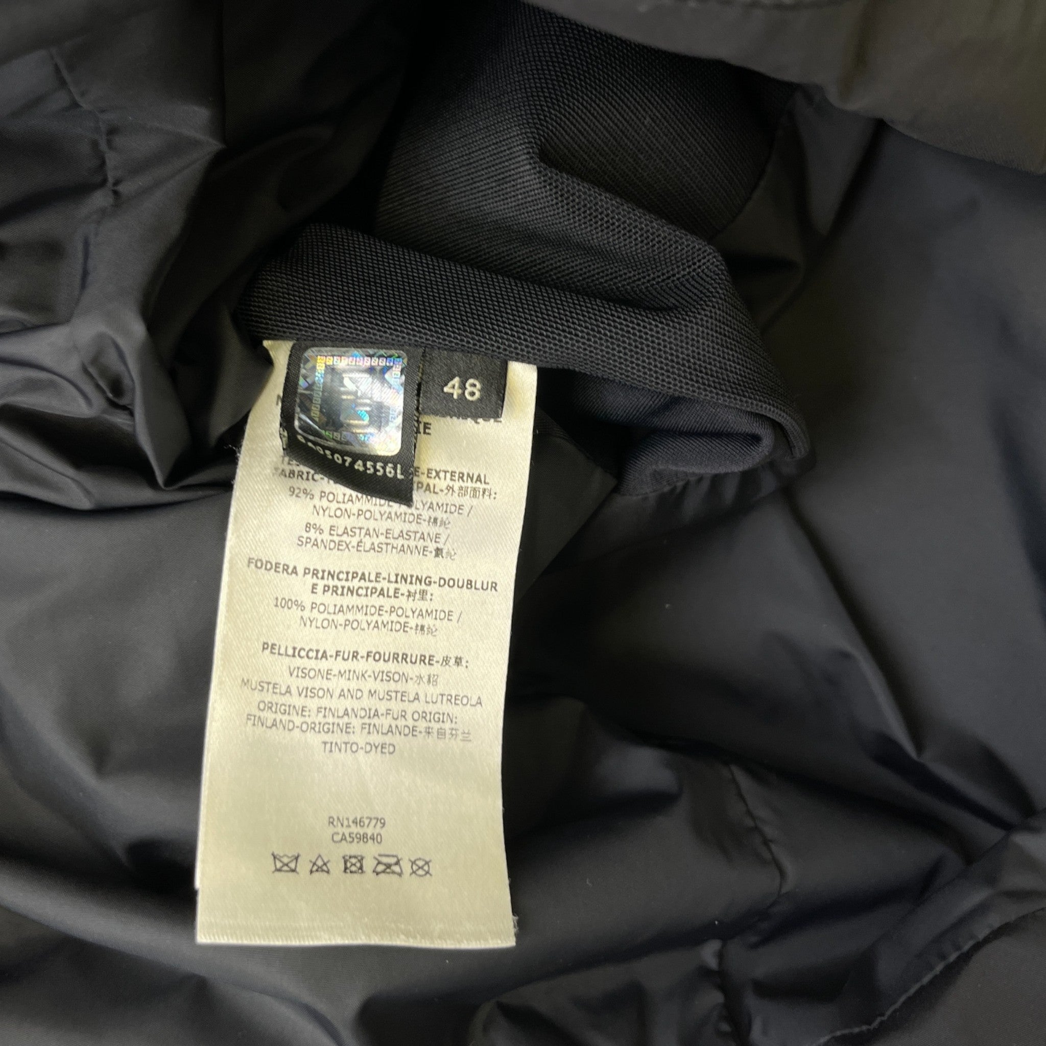 Men's Karlito Down Jacket Black Size IT 48 / M