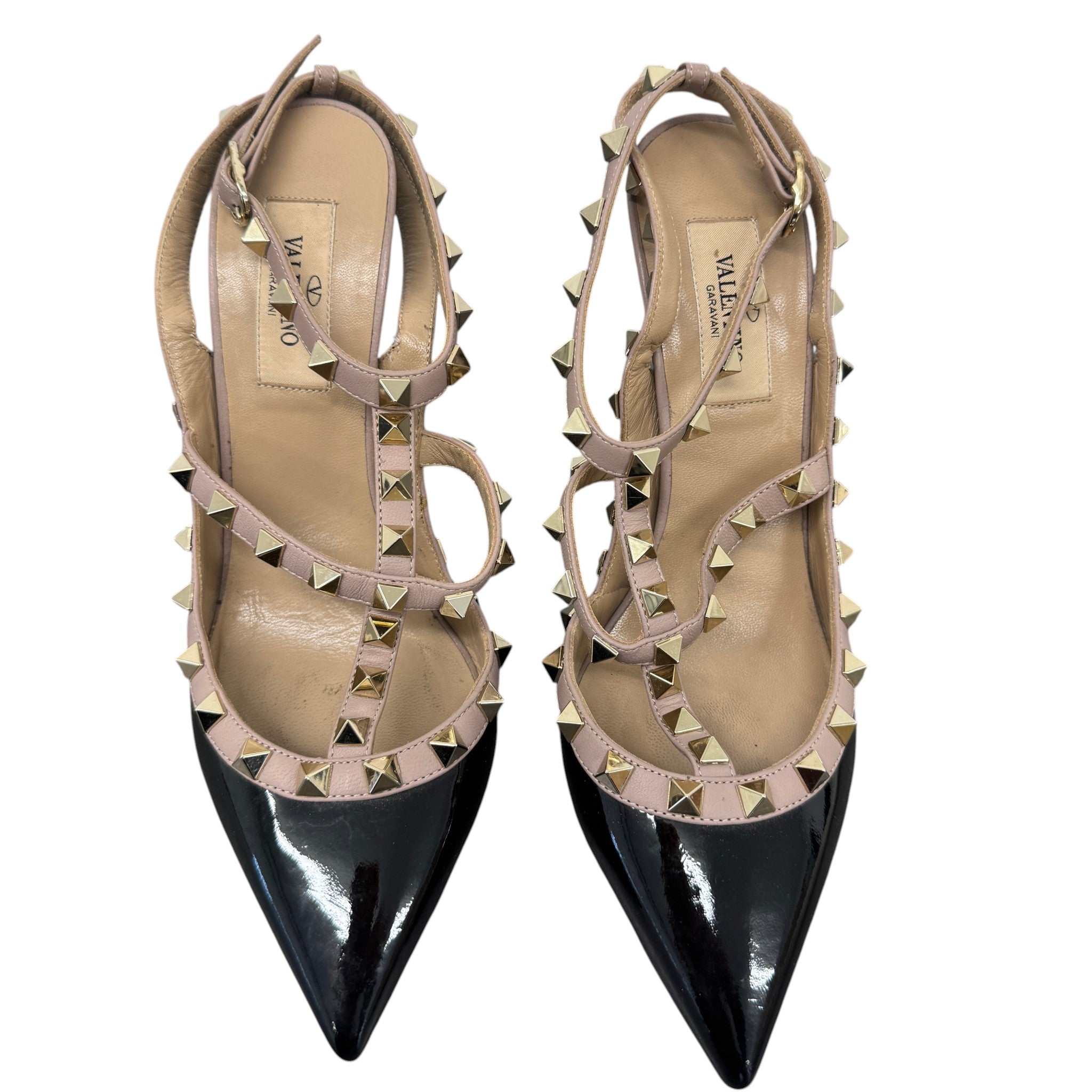 Women's Rockstud Heels Black Size EU 37 / UK 4
