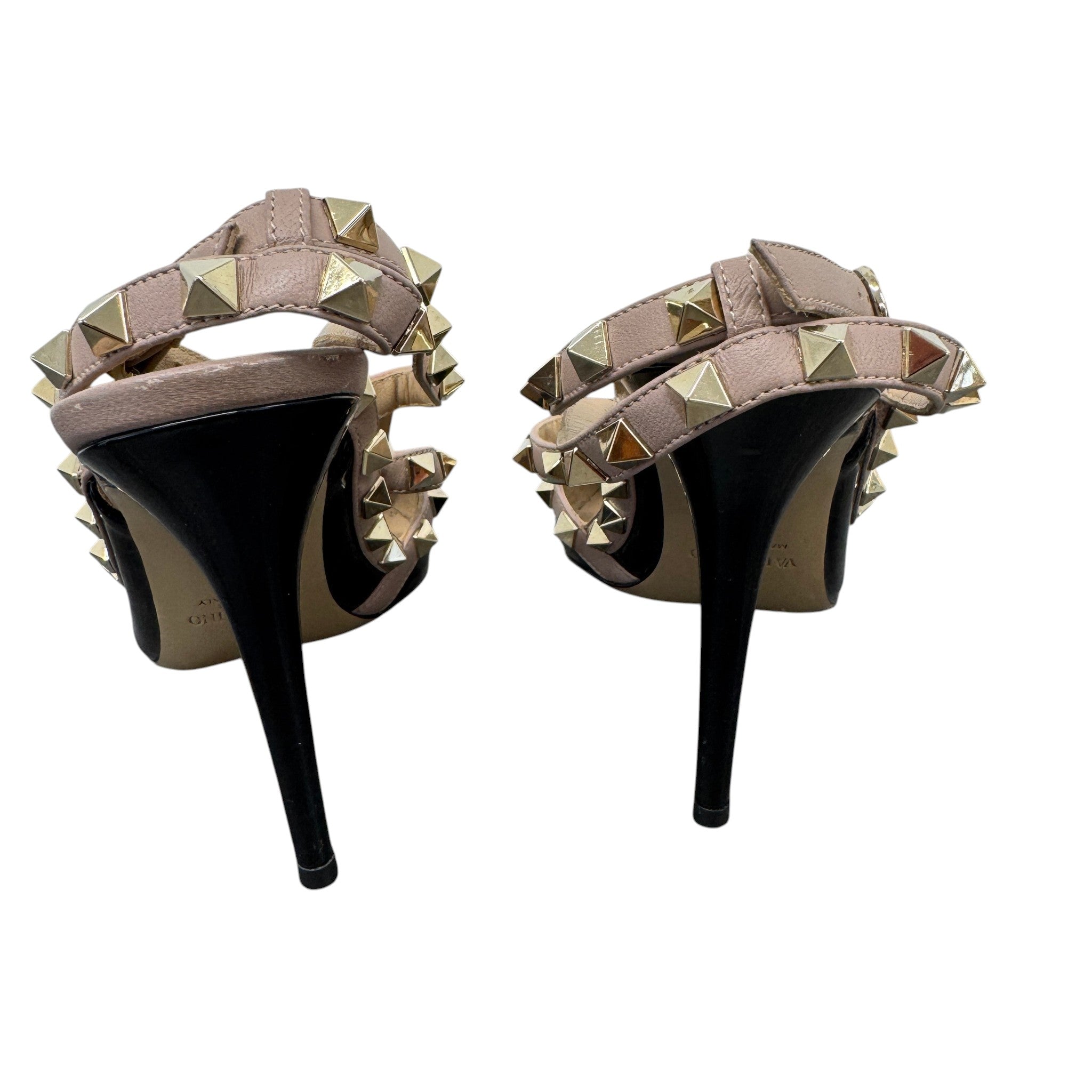 Women's Rockstud Heels Black Size EU 37 / UK 4