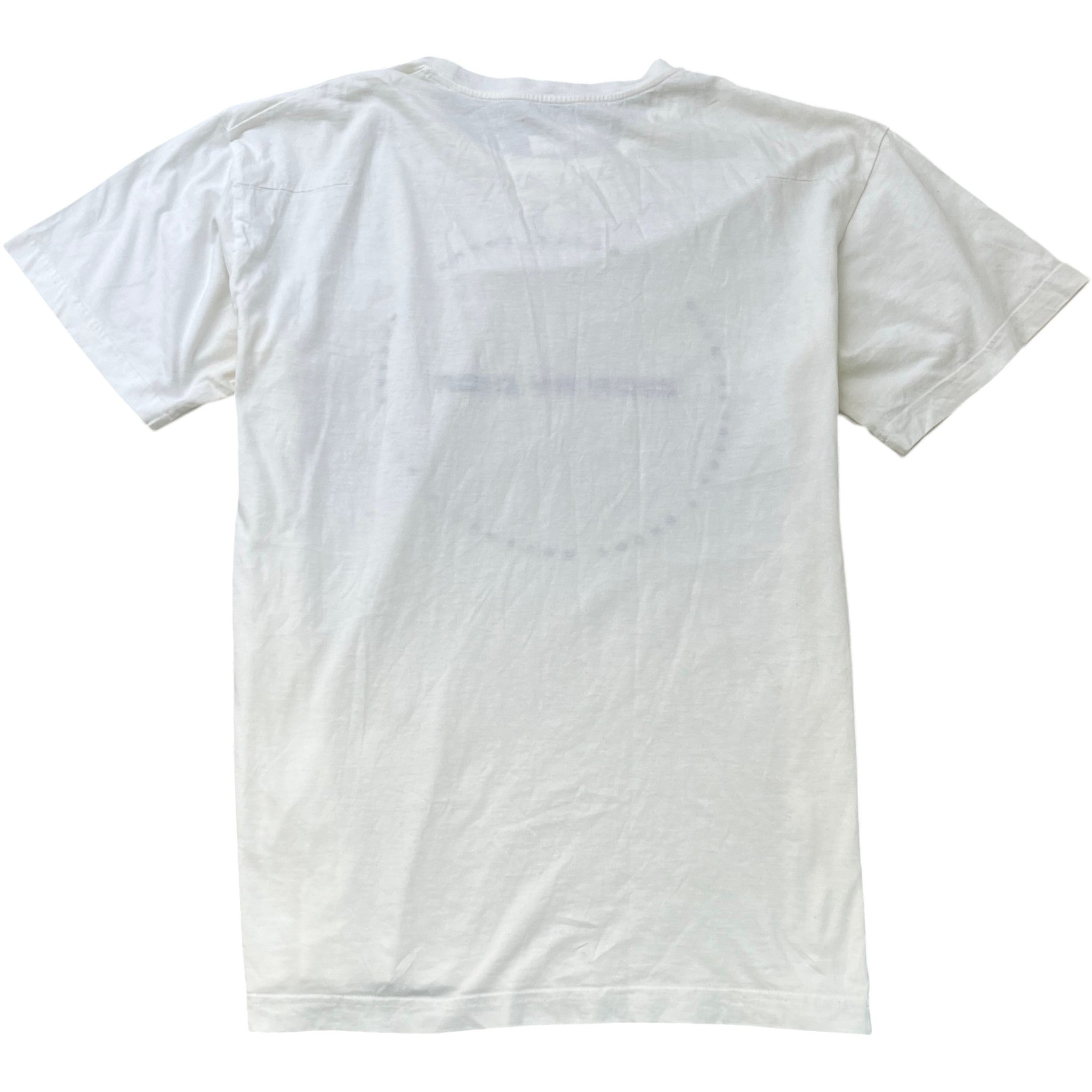 Men's Embroidered Logo T-Shirt White Size M