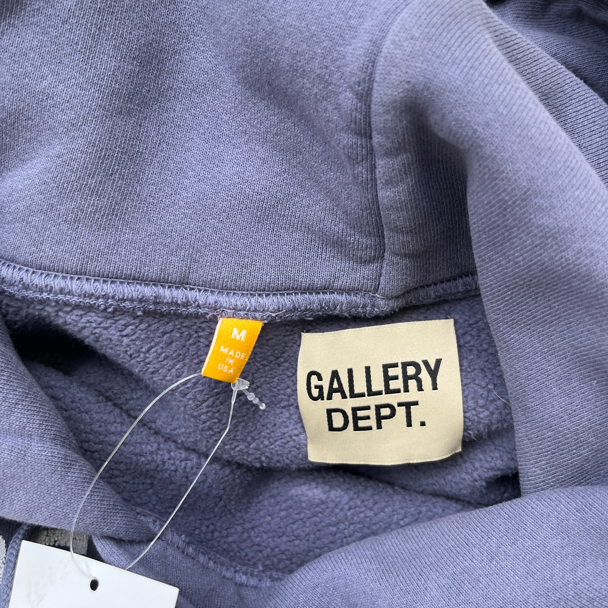 Men's Logo Print Hoodie Blue Size M